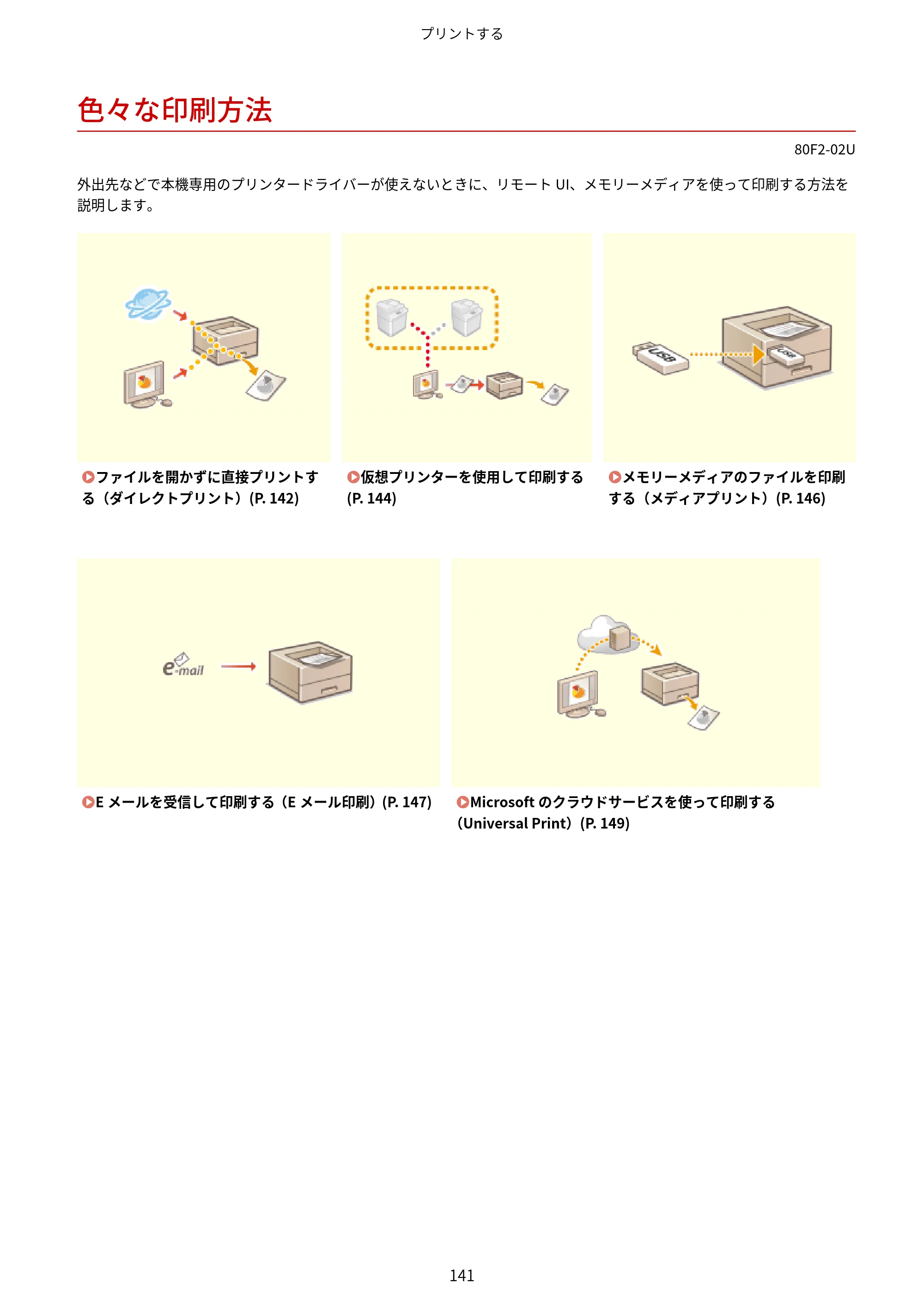 キヤノン LBP453i・LBP452・LBP451・LBP451e・LBP411 ユーザーズガイド 2026年6月25日更新（PDF：7.19MB） — 色々な印刷方法 — 原本ページ — 149ページ