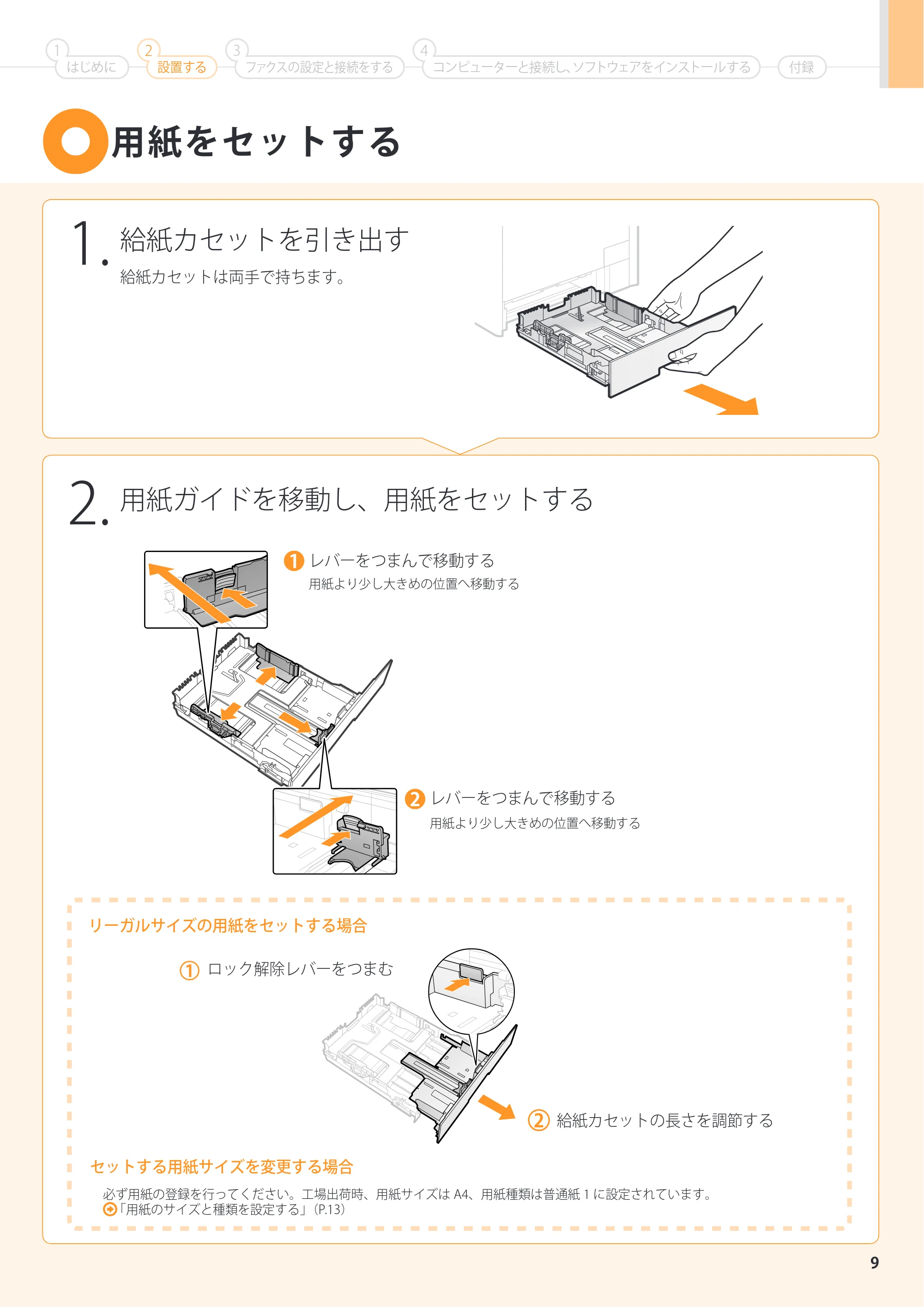 キヤノン MF8380Cdw/MF8340Cdn スタートアップガイド 2011年10月20日更新（PDF：4.95MB） — 原本ページ — 9ページ
