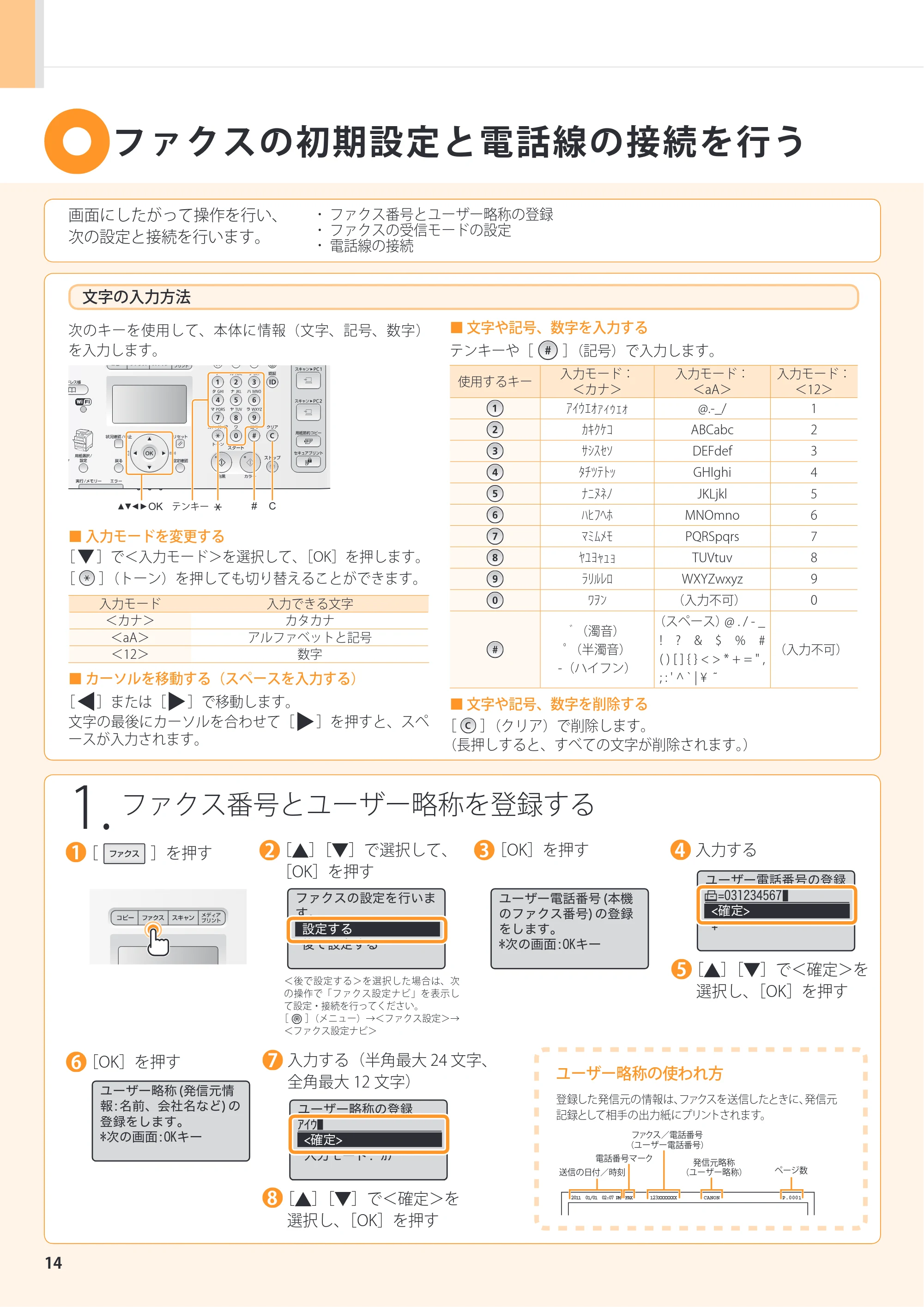 キヤノン MF8380Cdw/MF8340Cdn スタートアップガイド 2011年10月20日更新（PDF：4.95MB） — 原本ページ — 14ページ