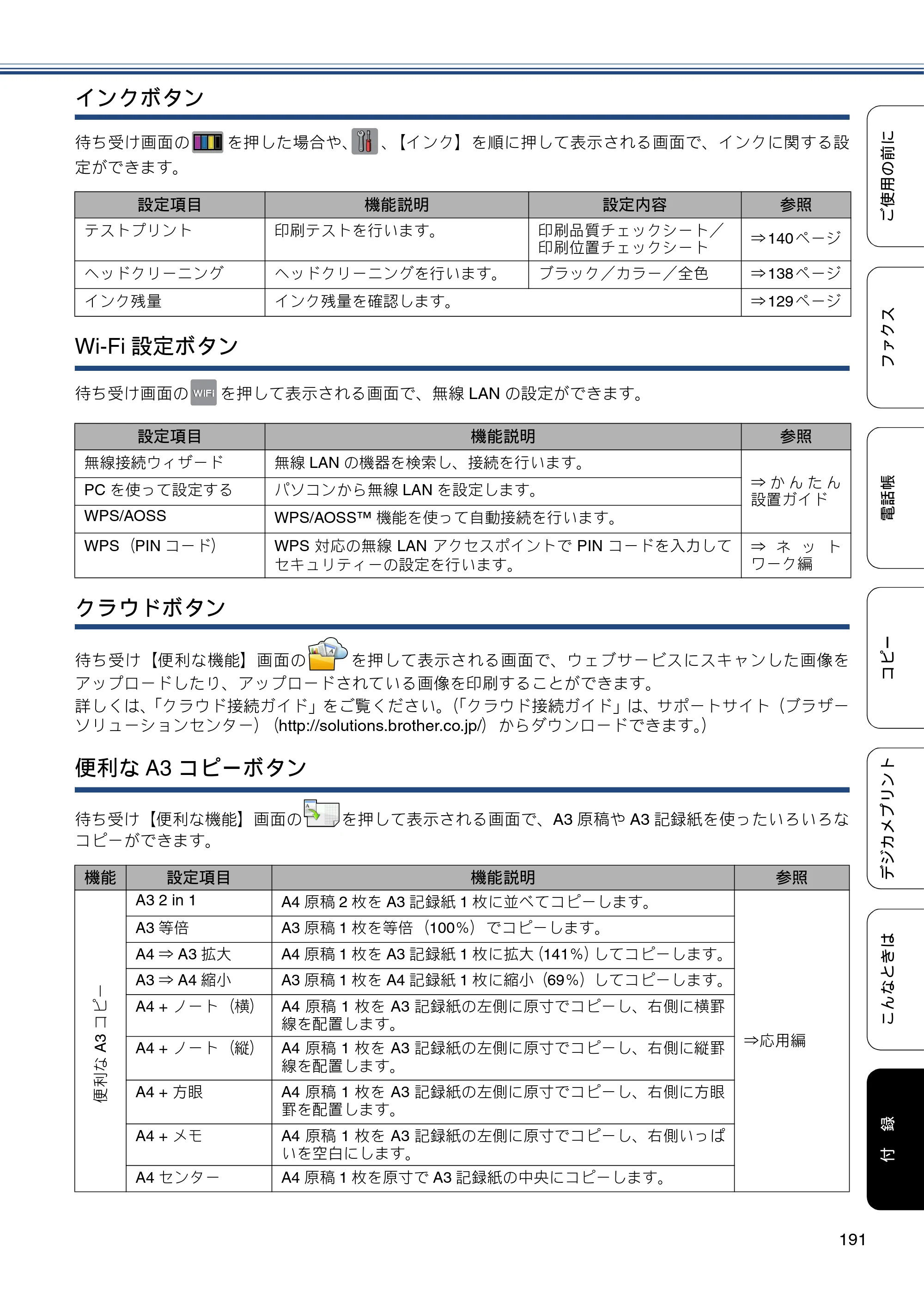 ブラザー MFC-J6970CDW ユーザーズガイド ～基本編～ — 原本ページ — 191ページ