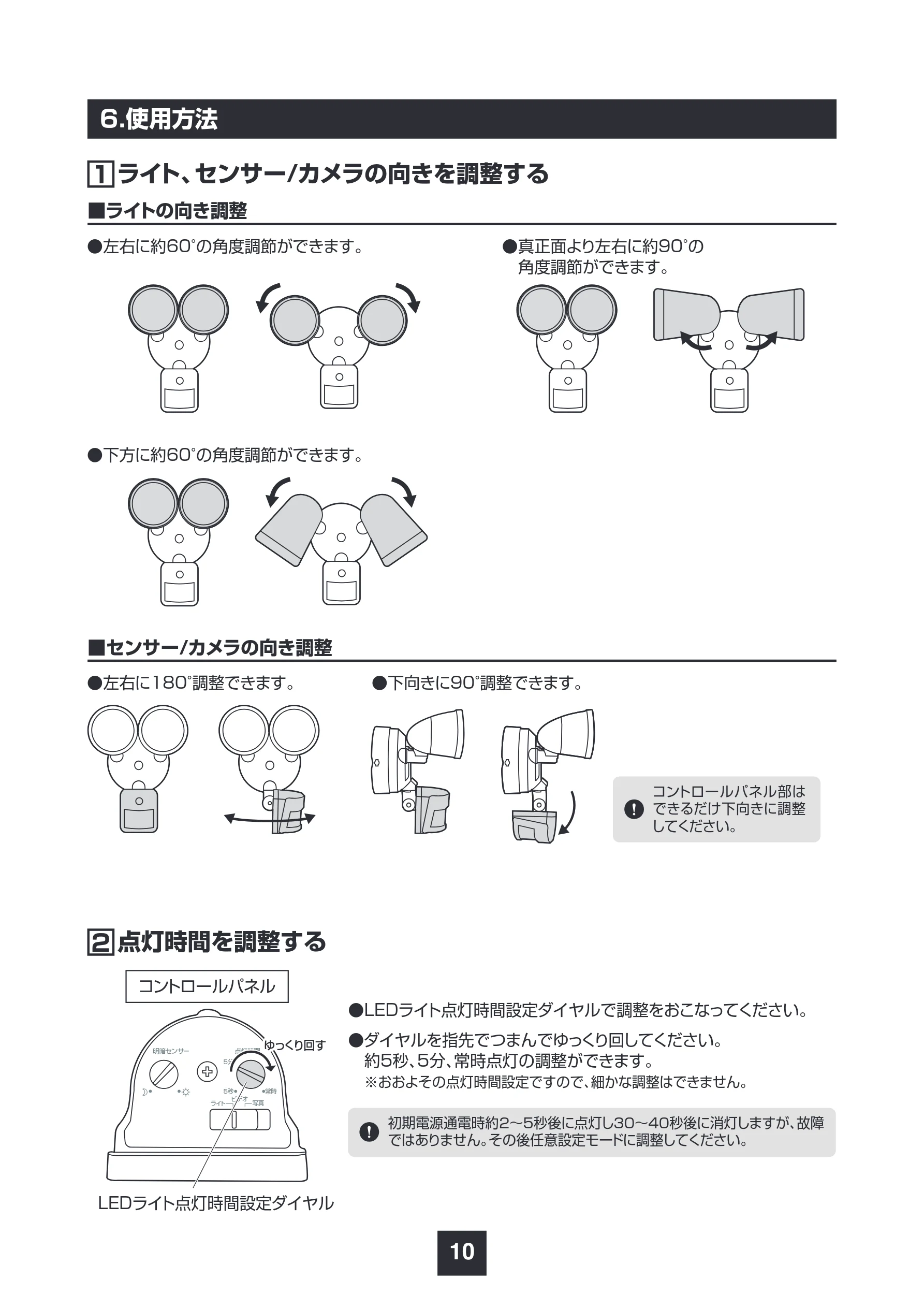 サンワサプライ 800-LED098BK 取扱説明書 — 6.使用方法 — 図版 11-1 — 11ページ