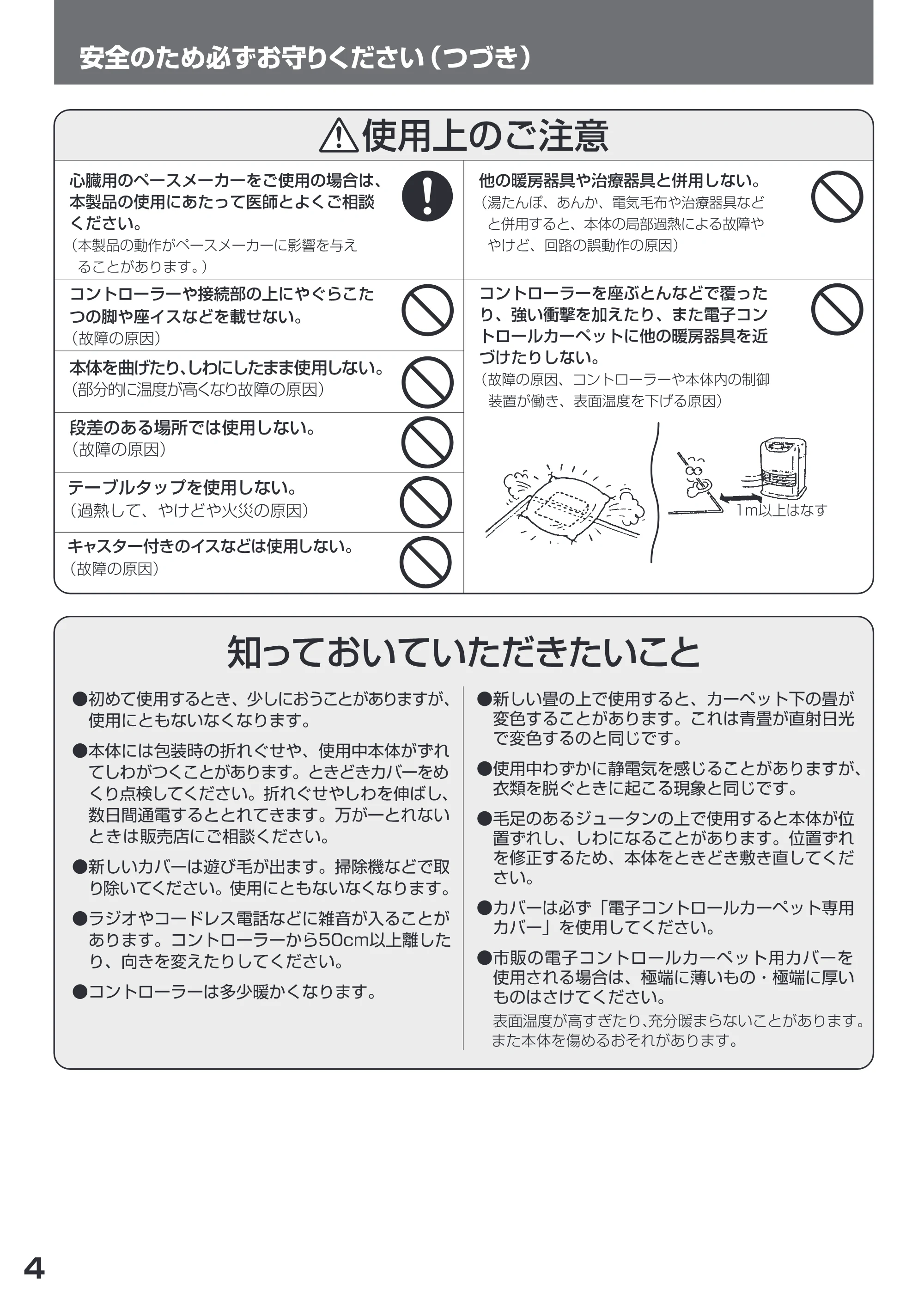日立 HLU-3008YX / HLU-2008YX 取扱説明書 — 安全のため必ずお守りください(つづ き) — 原本ページ — 4ページ