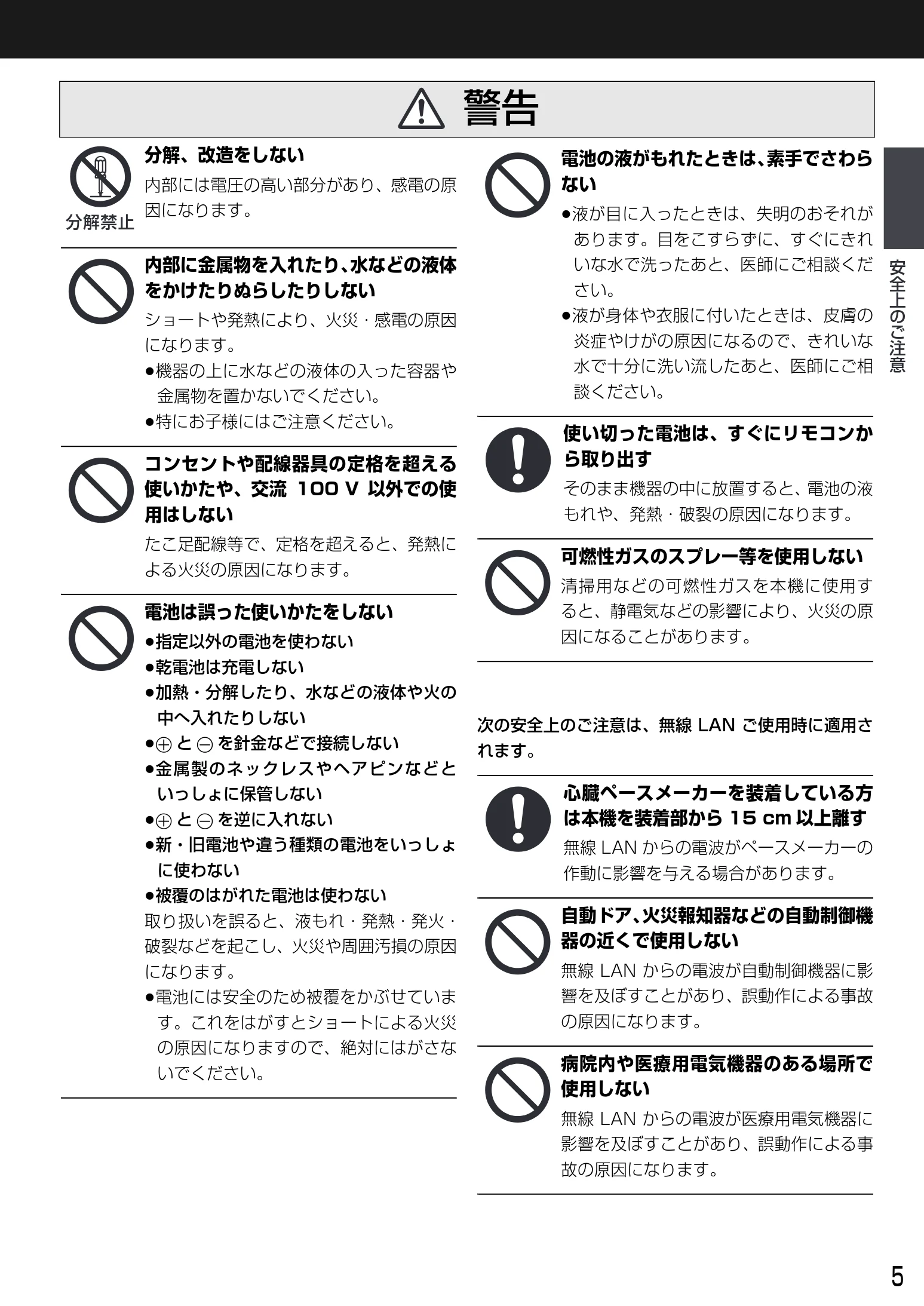 日立 DVL-BRT20 取扱説明書 — 図版 5-1 — 5ページ