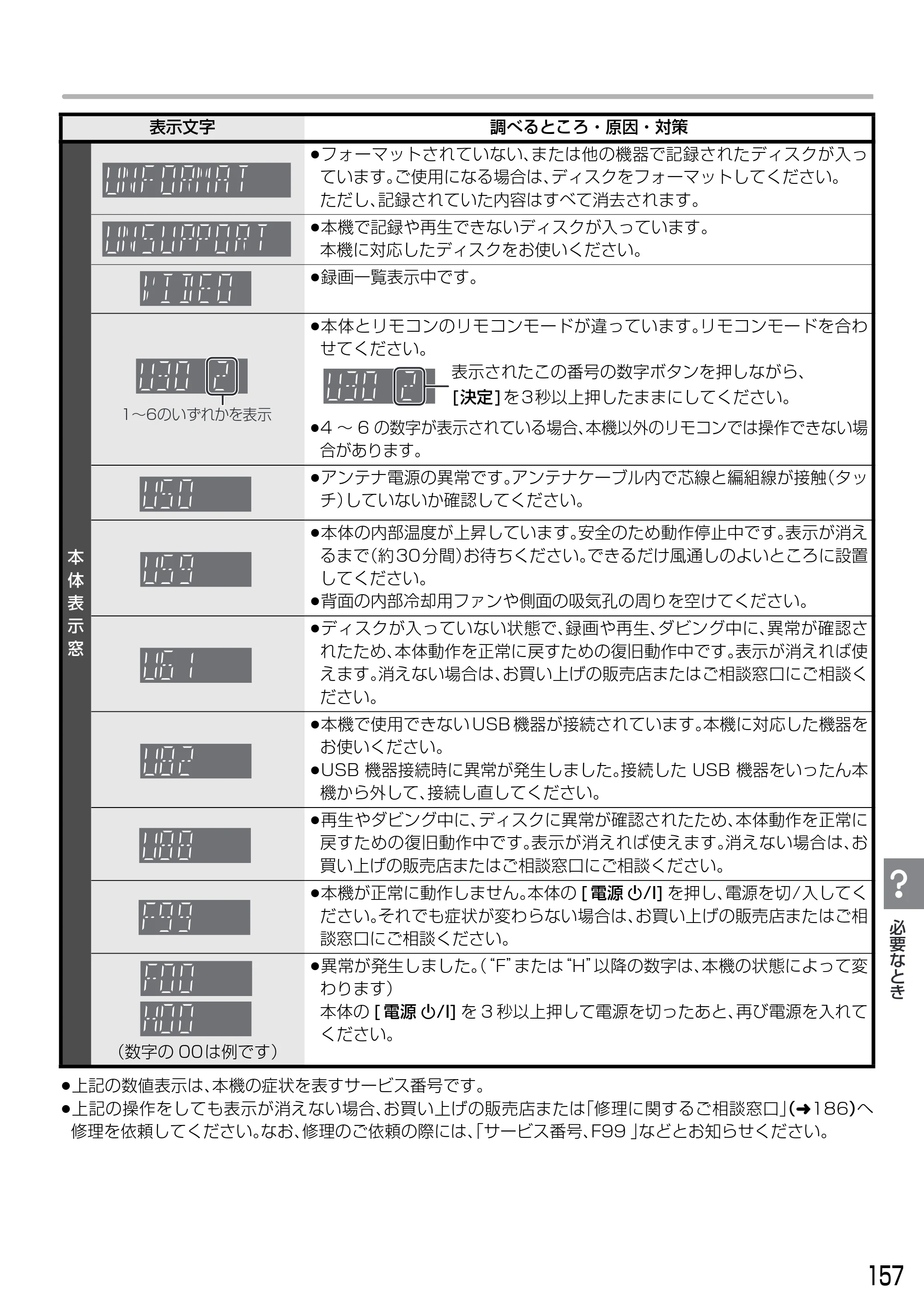 日立 DVL-BRT20 取扱説明書 — 原本ページ — 157ページ