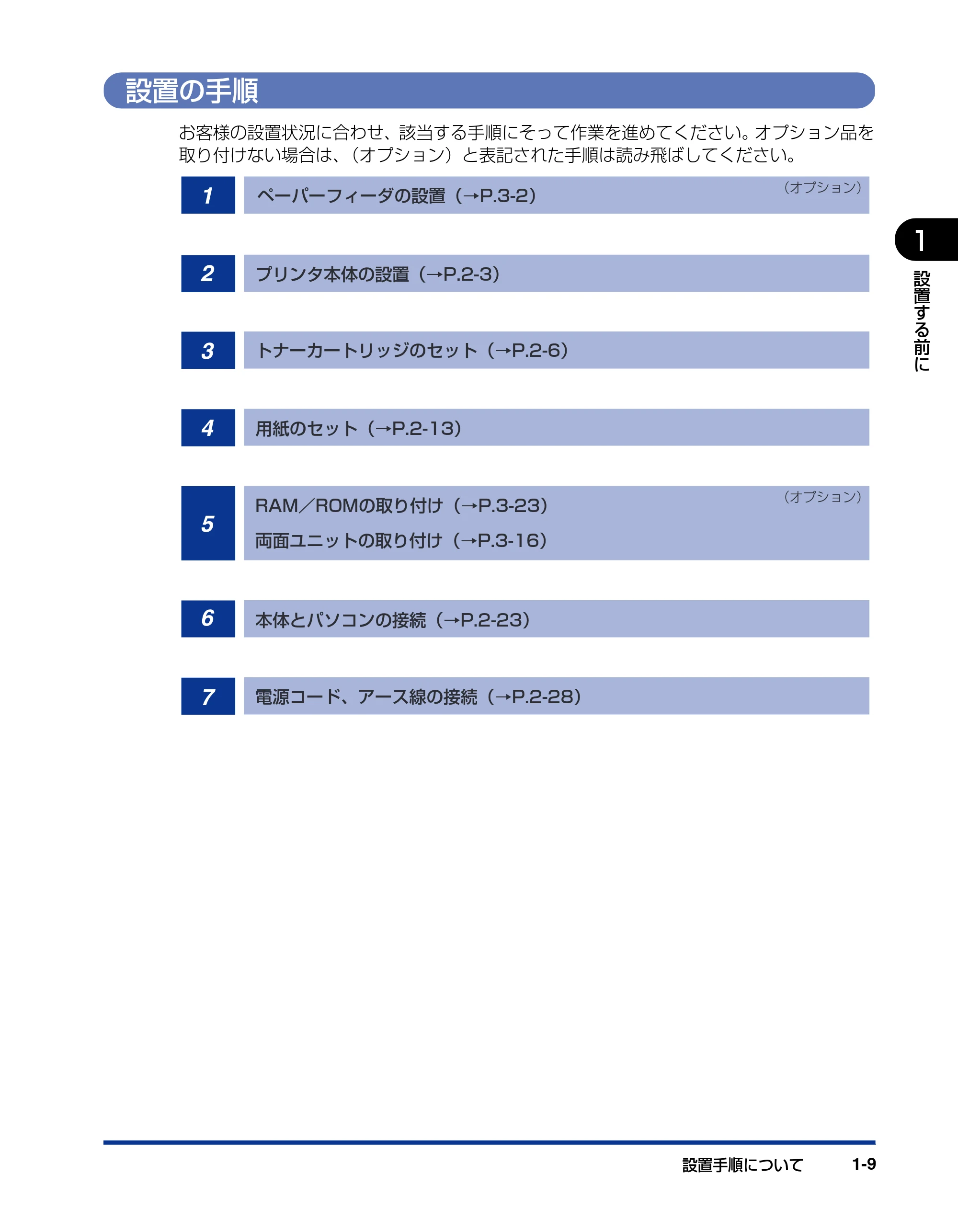 キヤノン LBP3950/3900 設置ガイド 2006年2月8日掲載 (PDF形式/2.78Mバイト) — 設置の手順 — 原本ページ — 23ページ