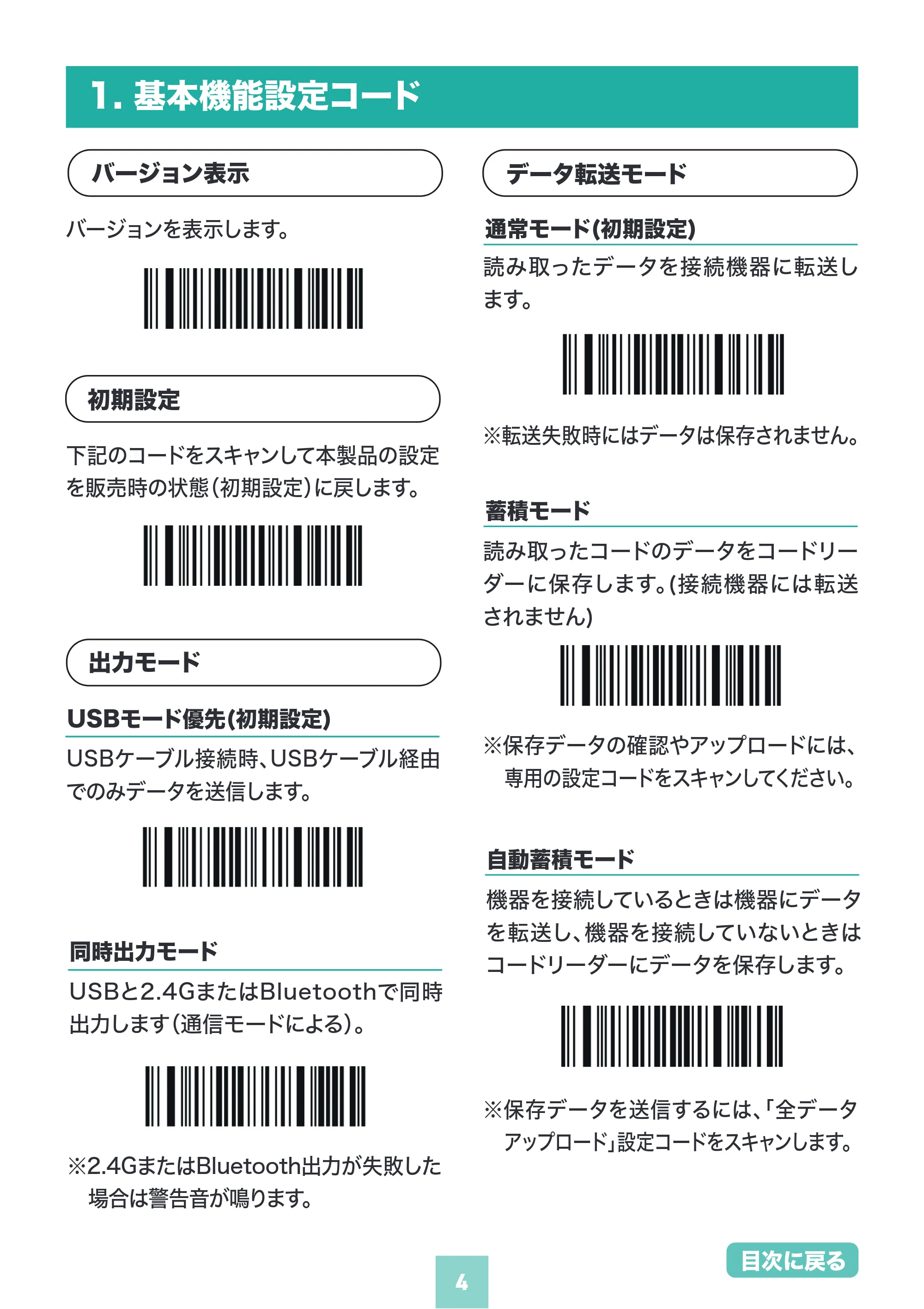 サンワサプライ BCR-BT1D8W 取扱説明書 — 原本ページ — 4ページ