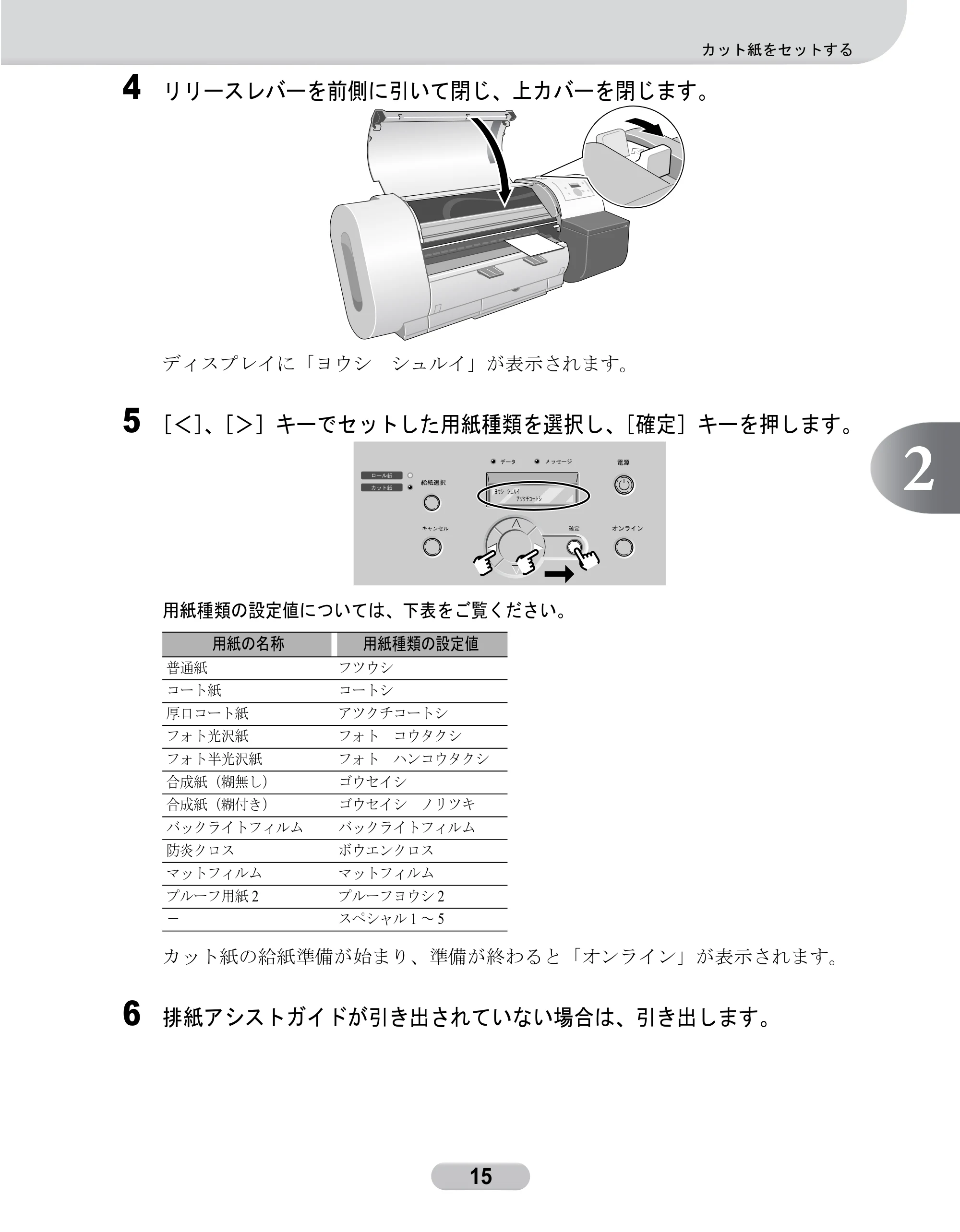 キヤノン W6200 クイックリファレンスガイド (PDF形式/5.55Mバイト) — 原本ページ — 15ページ