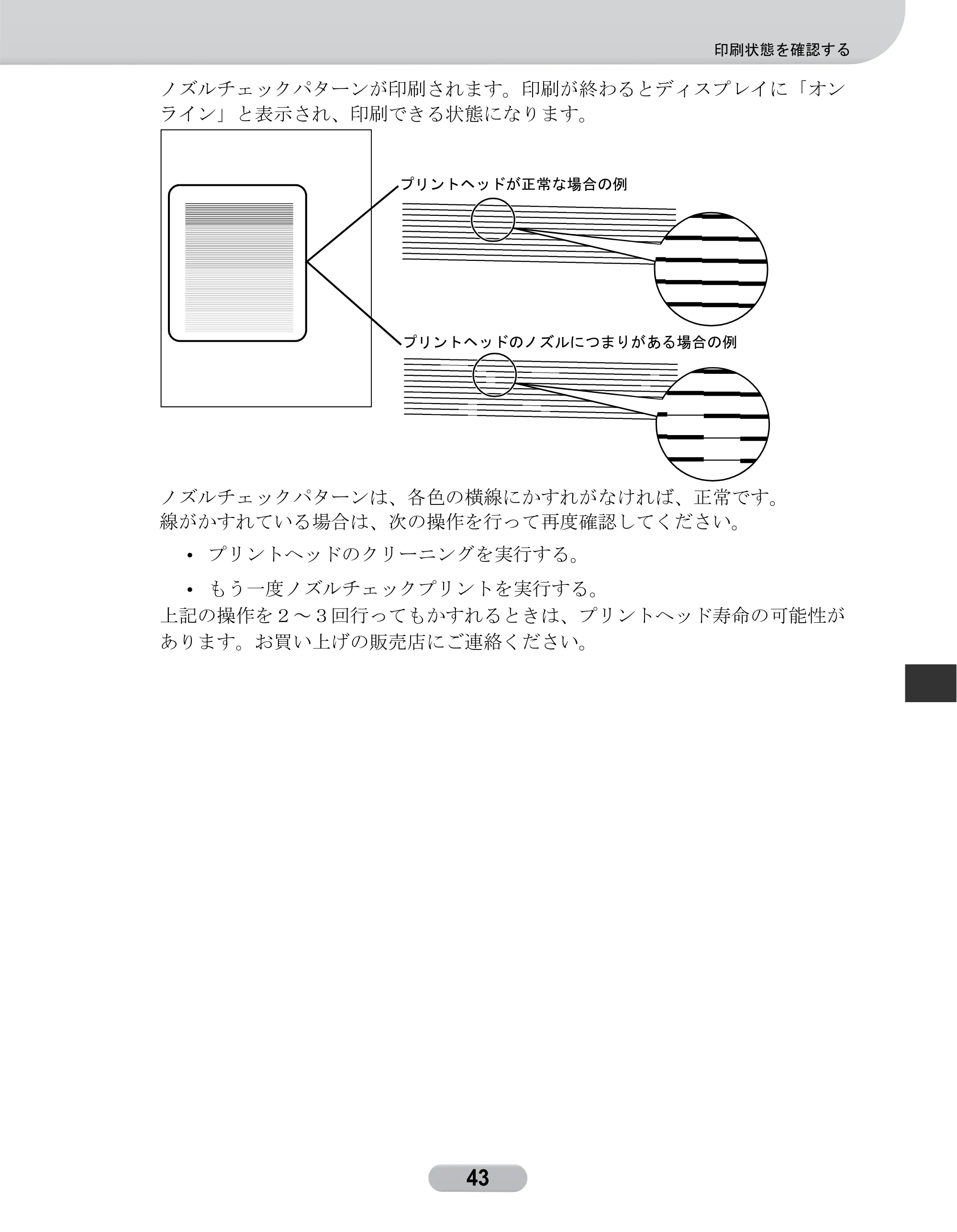 キヤノン W8400 PGインクモデル/染料インクモデル 共通マニュアル リファレンスガイド （PDF形式／2.53Mバイト） — 原本ページ — 43ページ