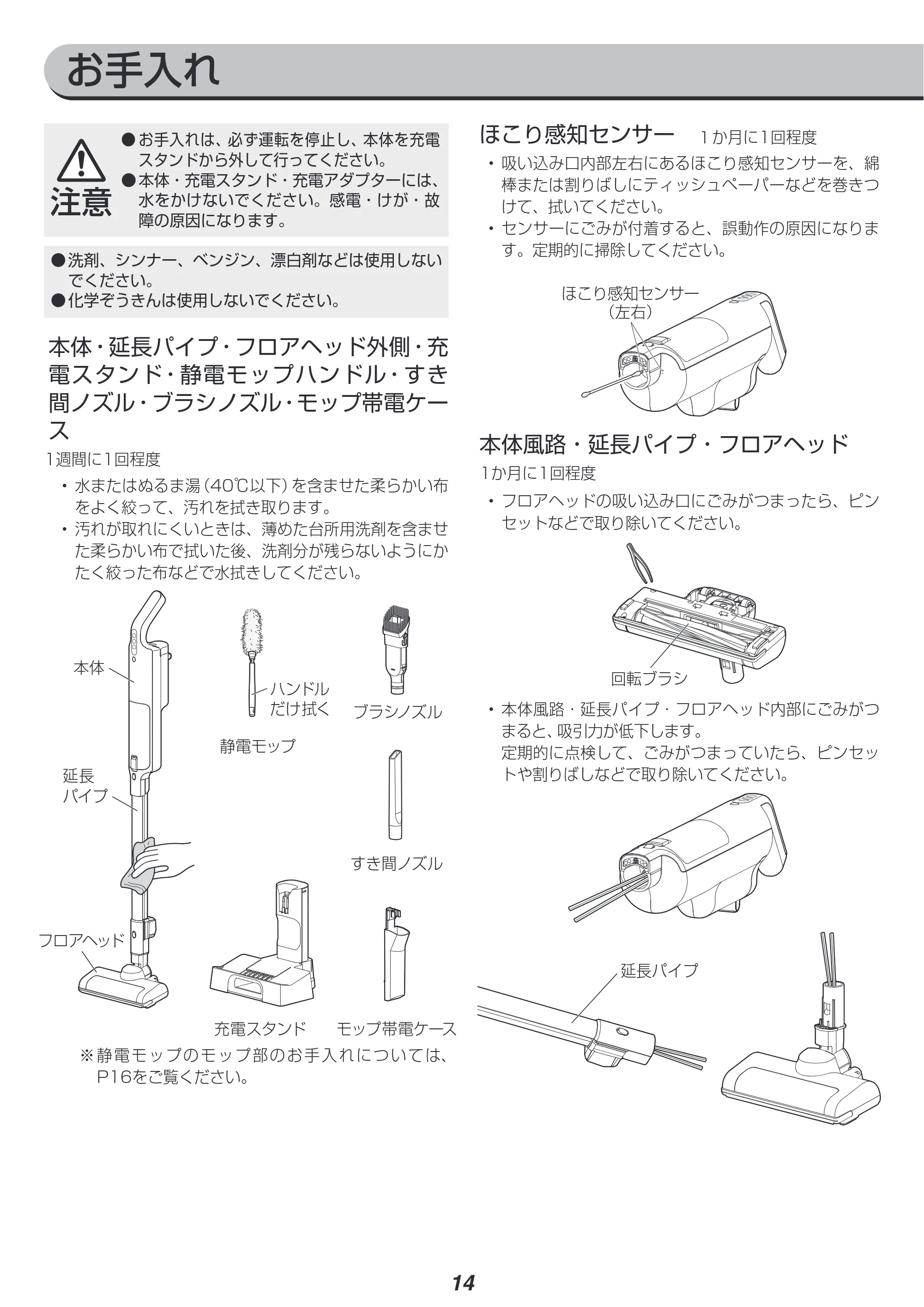アイリスオーヤマ SBD-T1P 取扱説明書 — 原本ページ — 14ページ