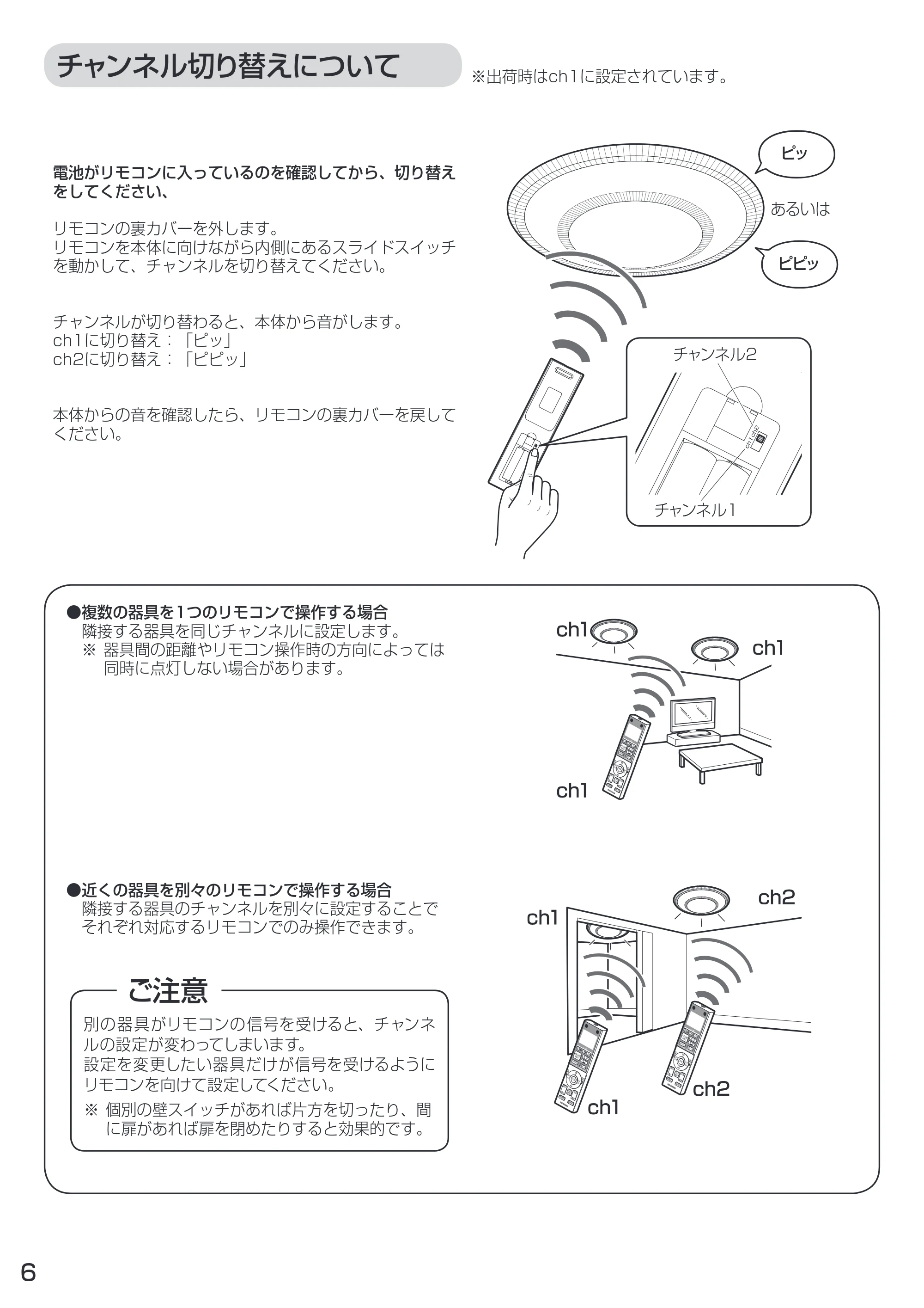 アイリスオーヤマ CL8DL-C1 取扱説明書 — 原本ページ — 6ページ