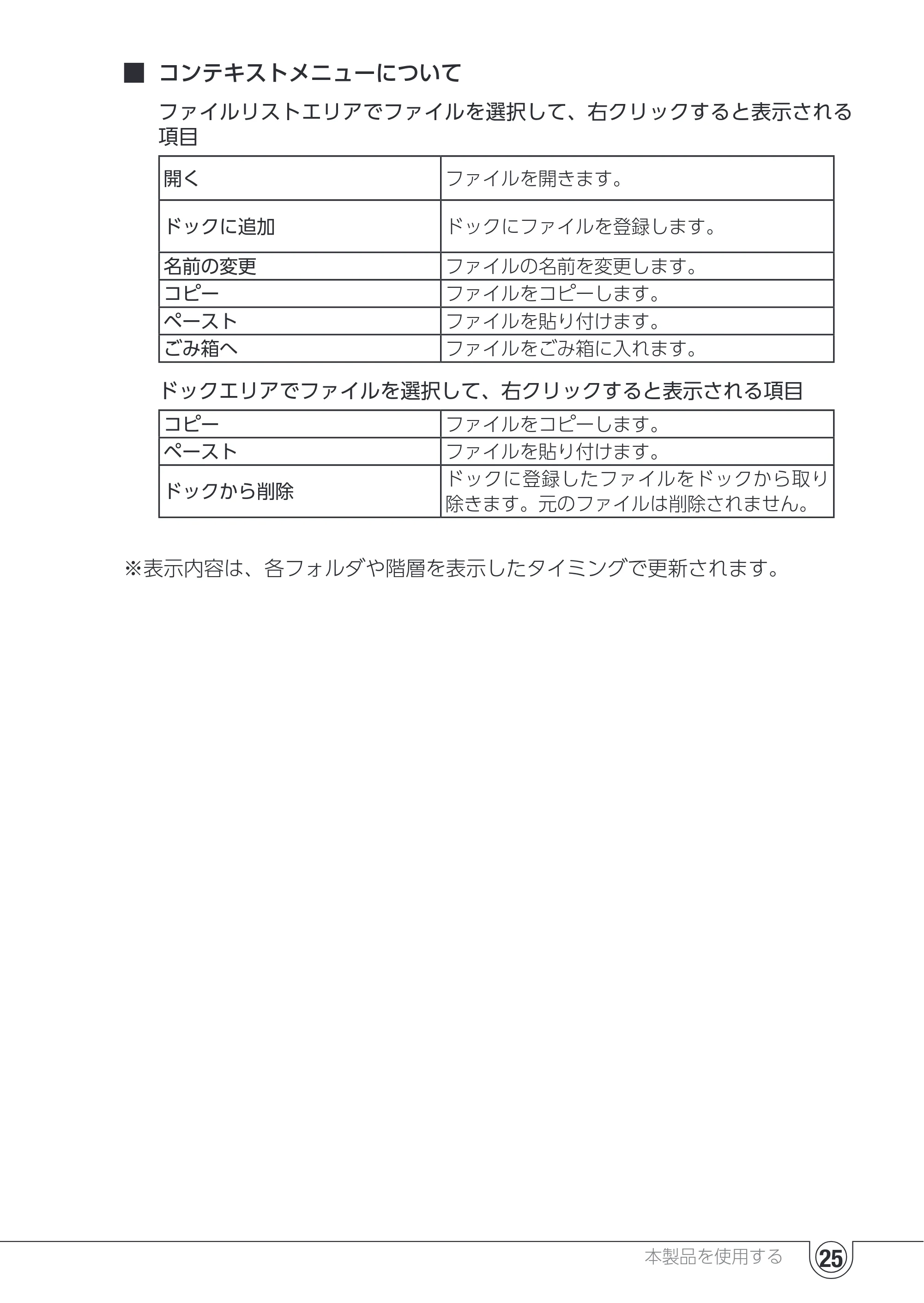エレコム UC-TV5XBK 取扱説明書 — 本製品を使用する 25 — 原本ページ — 25ページ