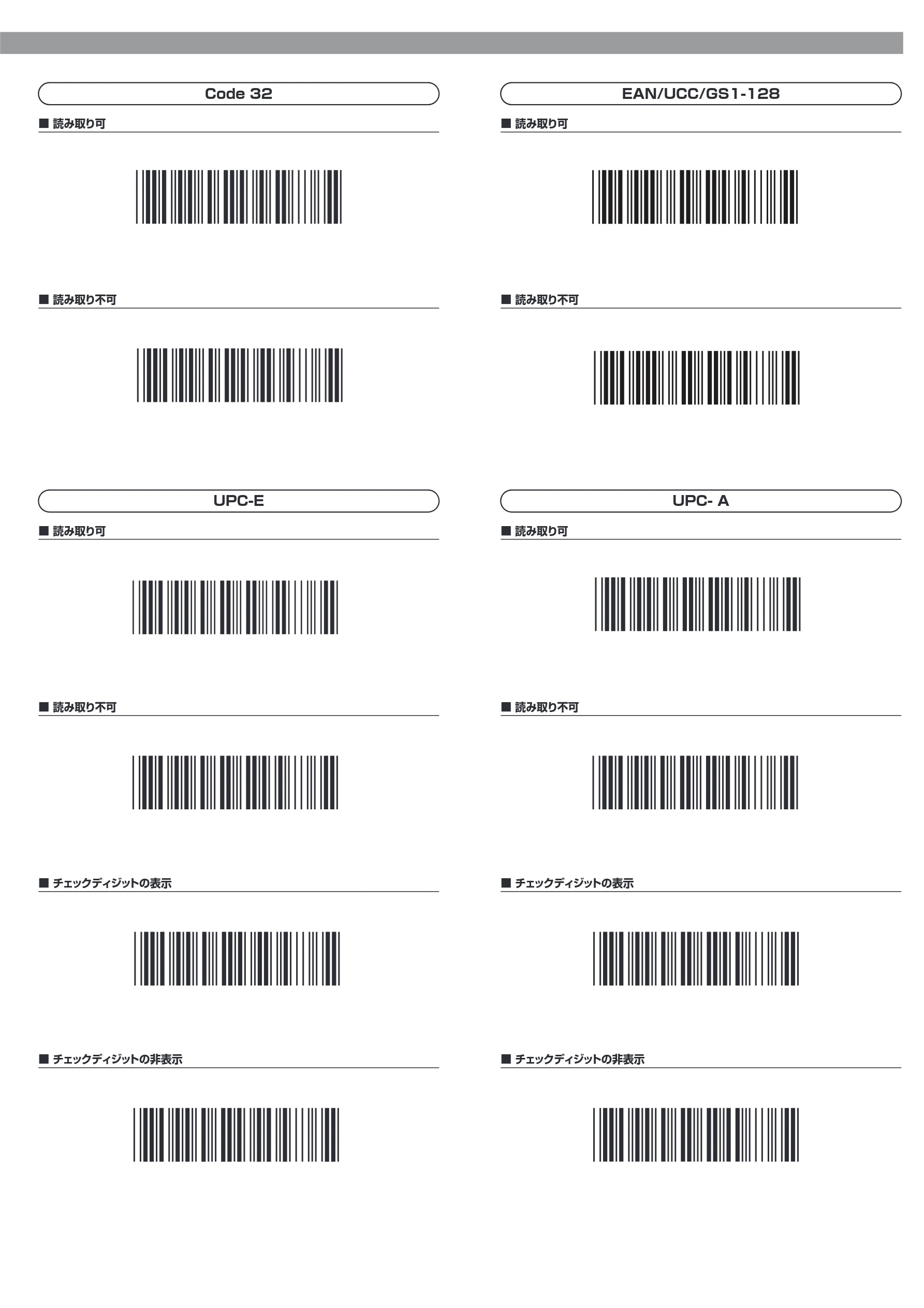 サンワサプライ BCR-1D7W 取扱説明書 — Code 32 — 図版 6-1 — 6ページ