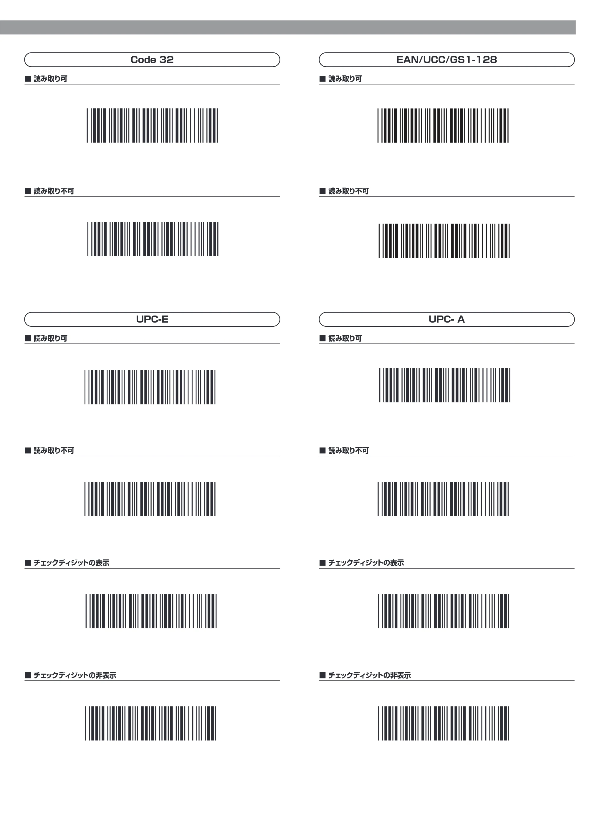 サンワサプライ BCR-1D7W 取扱説明書 — Code 32 — 原本ページ — 6ページ