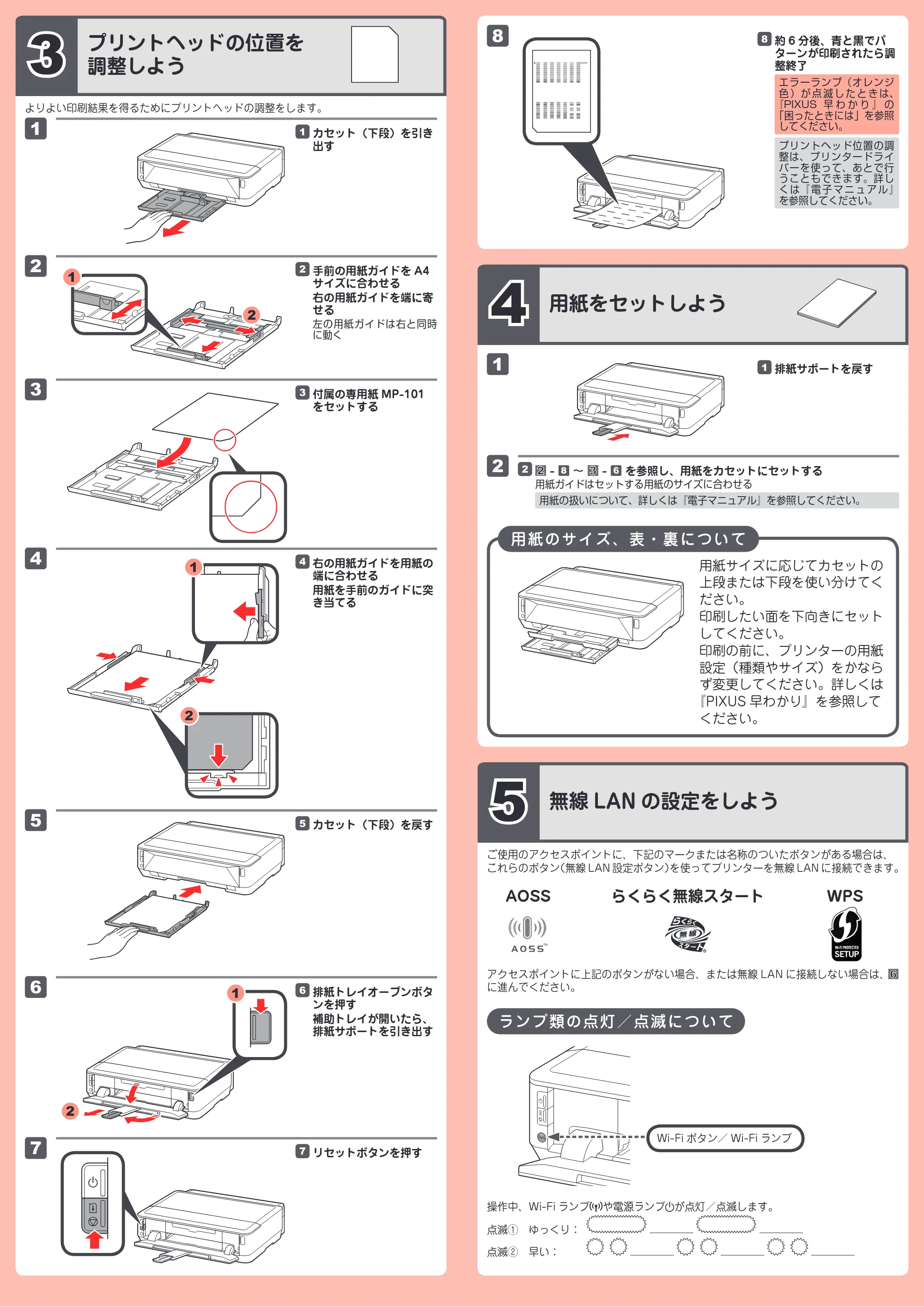 キヤノン PIXUS iP7230 かんたんスタートガイド（PDF：2.87MB） — 原本ページ — 3ページ