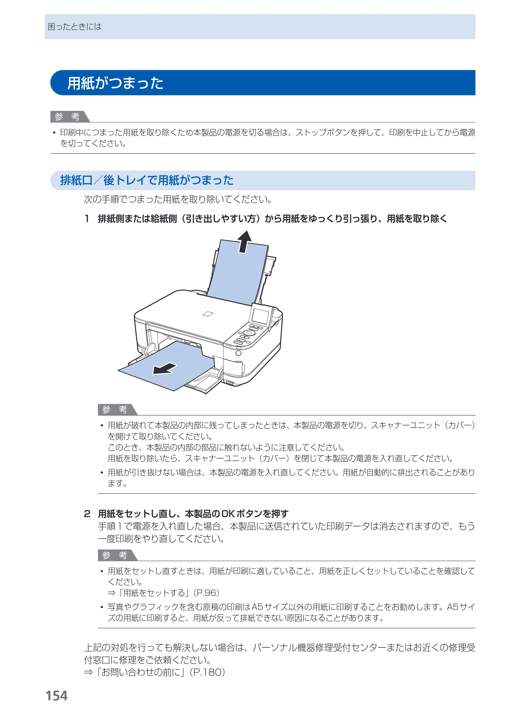 キヤノン PIXUS MG5230 らくらく操作ガイド （PDF形式／26.61Mバイト） — 原本ページ — 156ページ