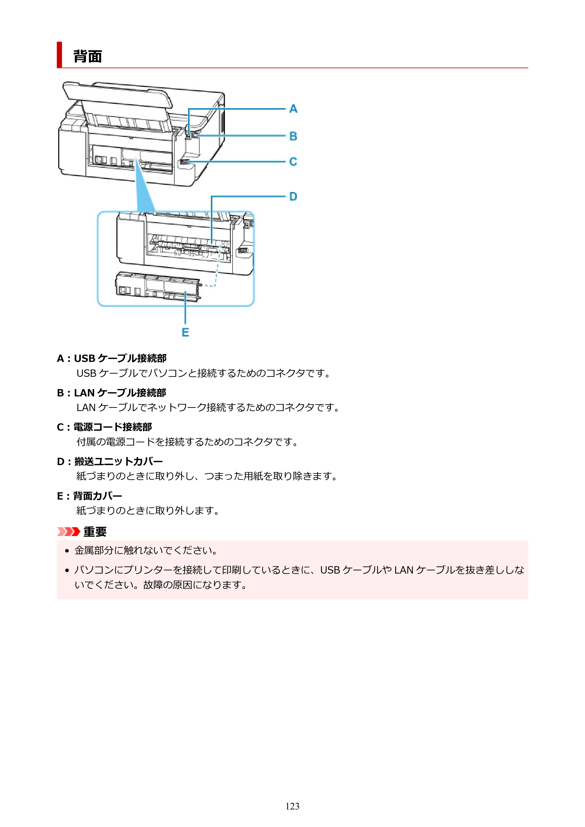 キヤノン G5030 電子マニュアル PDF版 （Mac版） 2019年6月13日掲載（PDF：9.06MB） — 背面 — 原本ページ — 123ページ