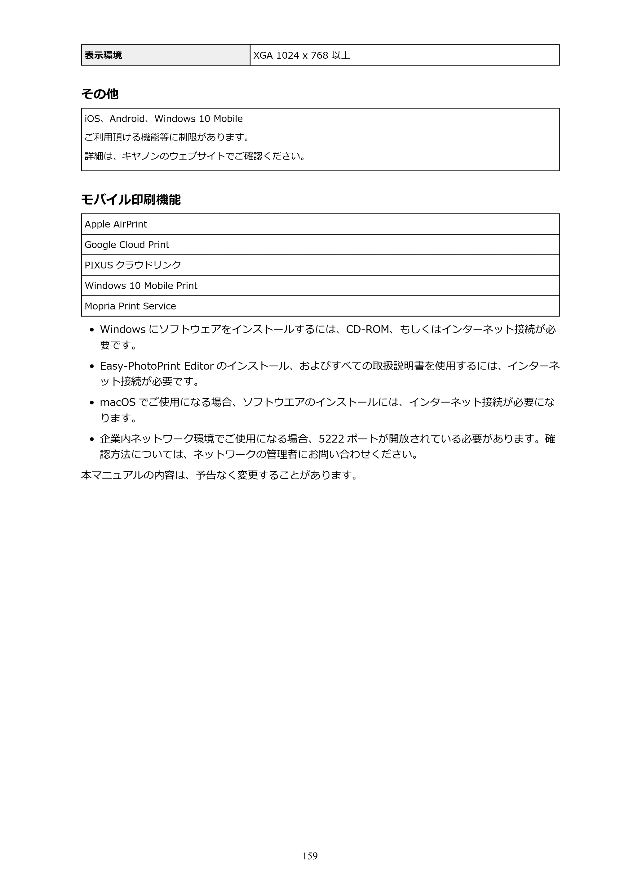 キヤノン G5030 電子マニュアル PDF版 （Mac版） 2019年6月13日掲載（PDF：9.06MB） — 原本ページ — 159ページ