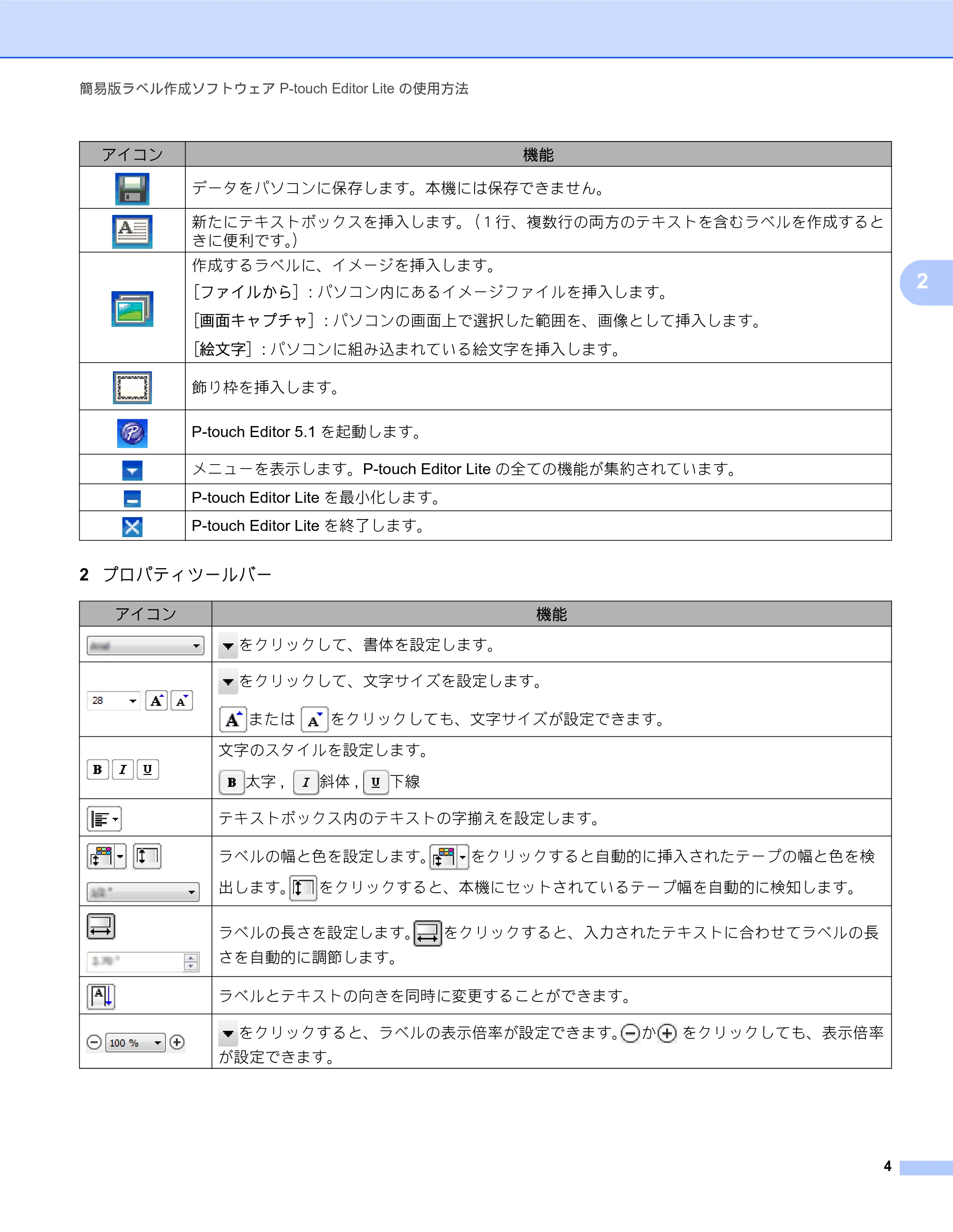 ブラザー PT-P700 ソフトウェアユーザーズガイド — 原本ページ — 9ページ