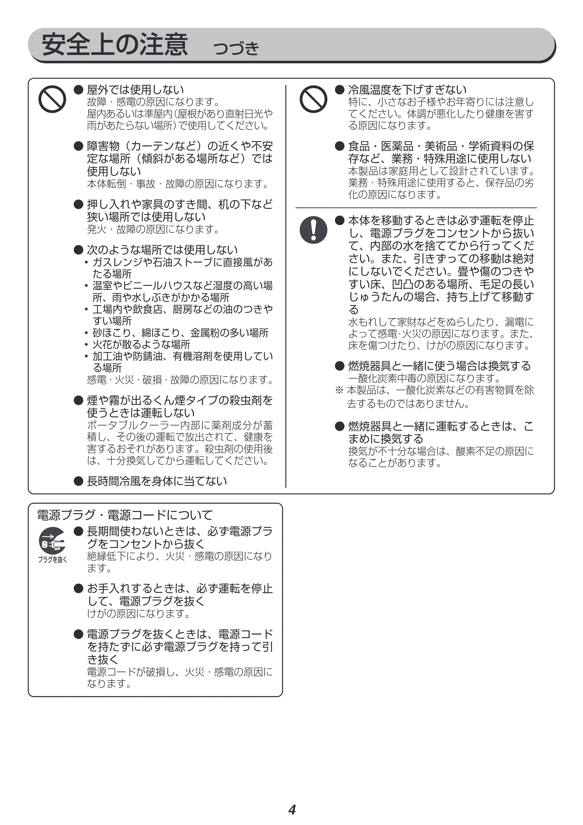 アイリスオーヤマ IPA-2202G 取扱説明書 — 原本ページ — 4ページ