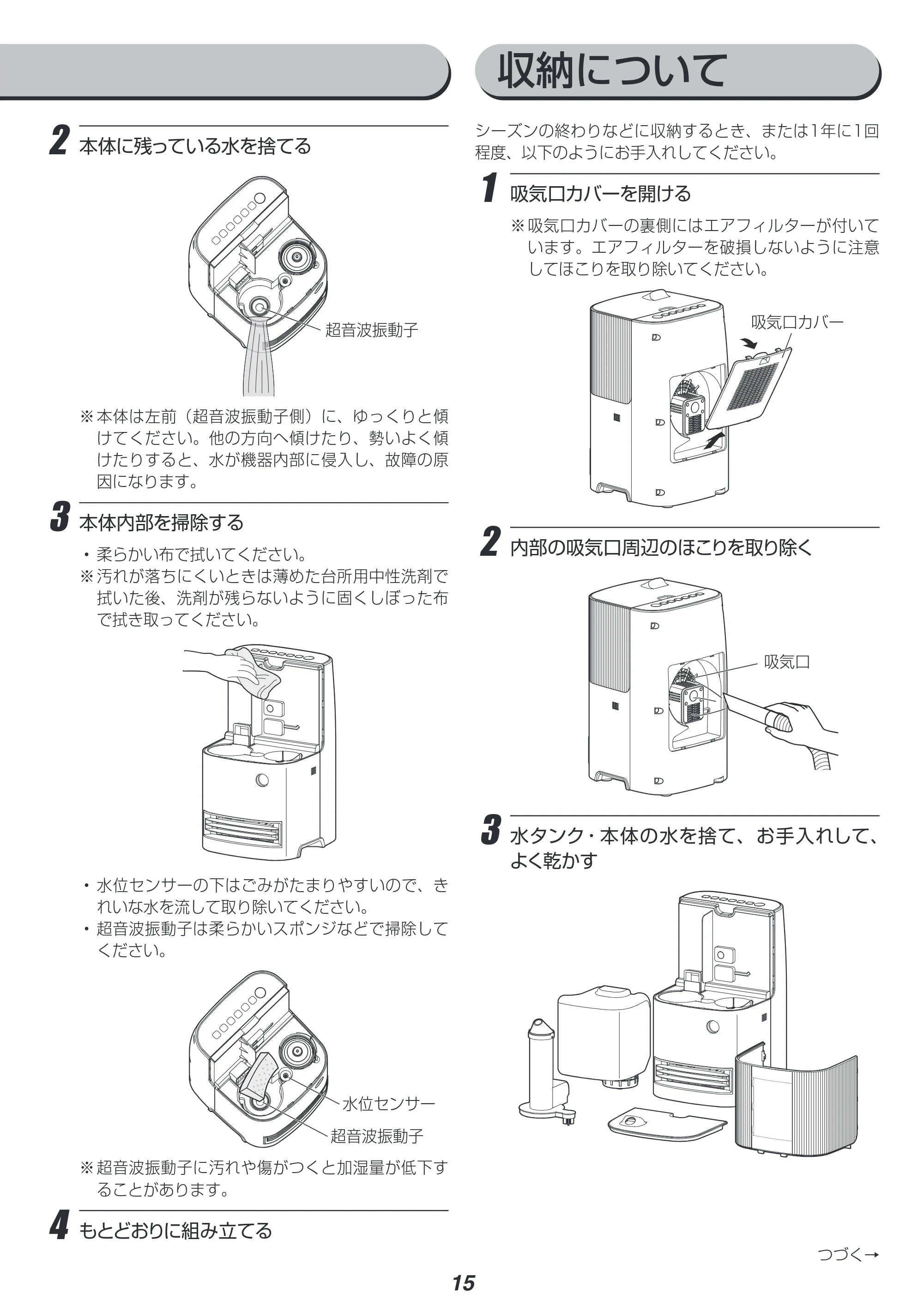 アイリスオーヤマ SHH-121 取扱説明書 — 原本ページ — 15ページ