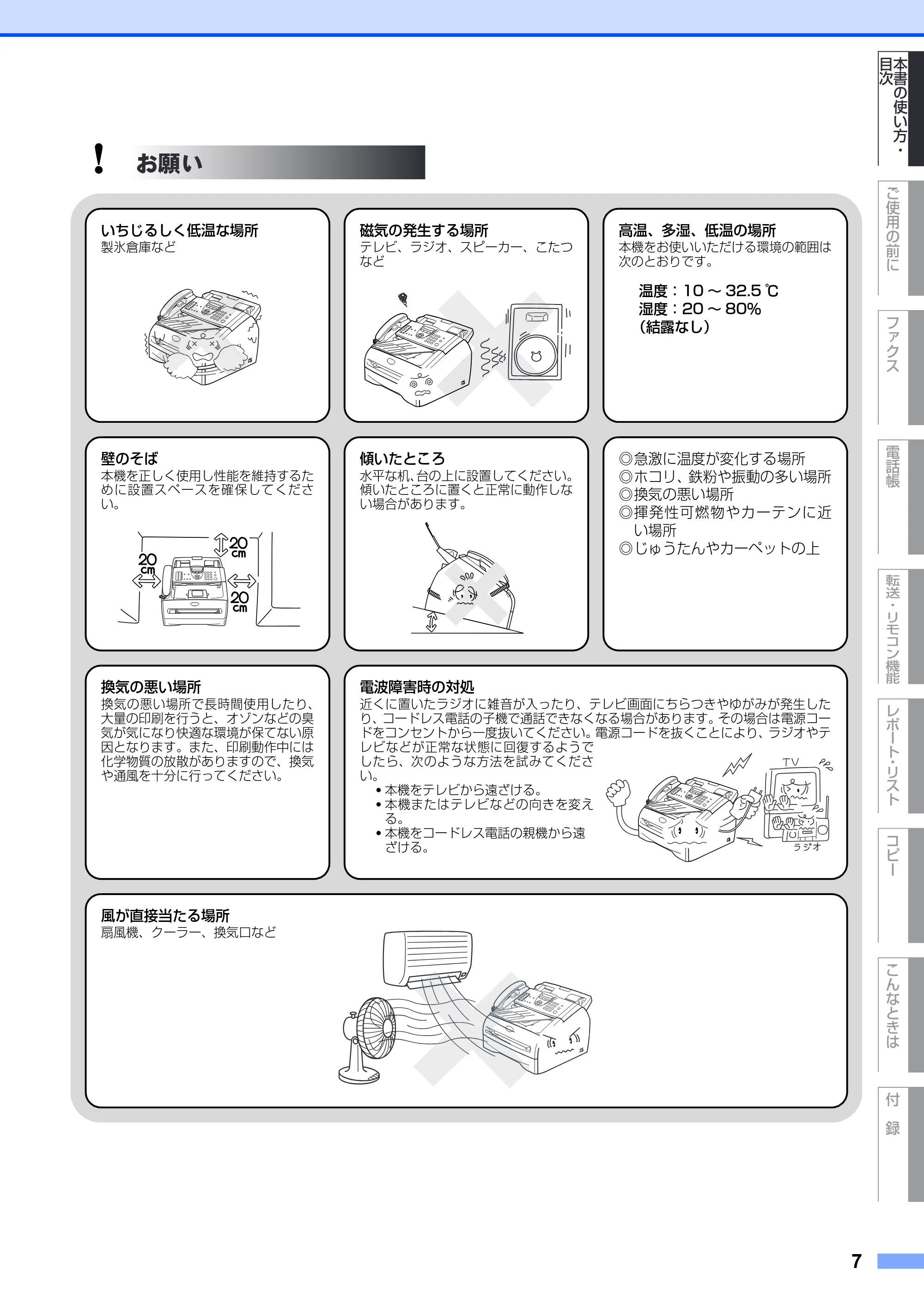 ブラザー FAX-2810 取扱説明書（本体） — 原本ページ — 7ページ