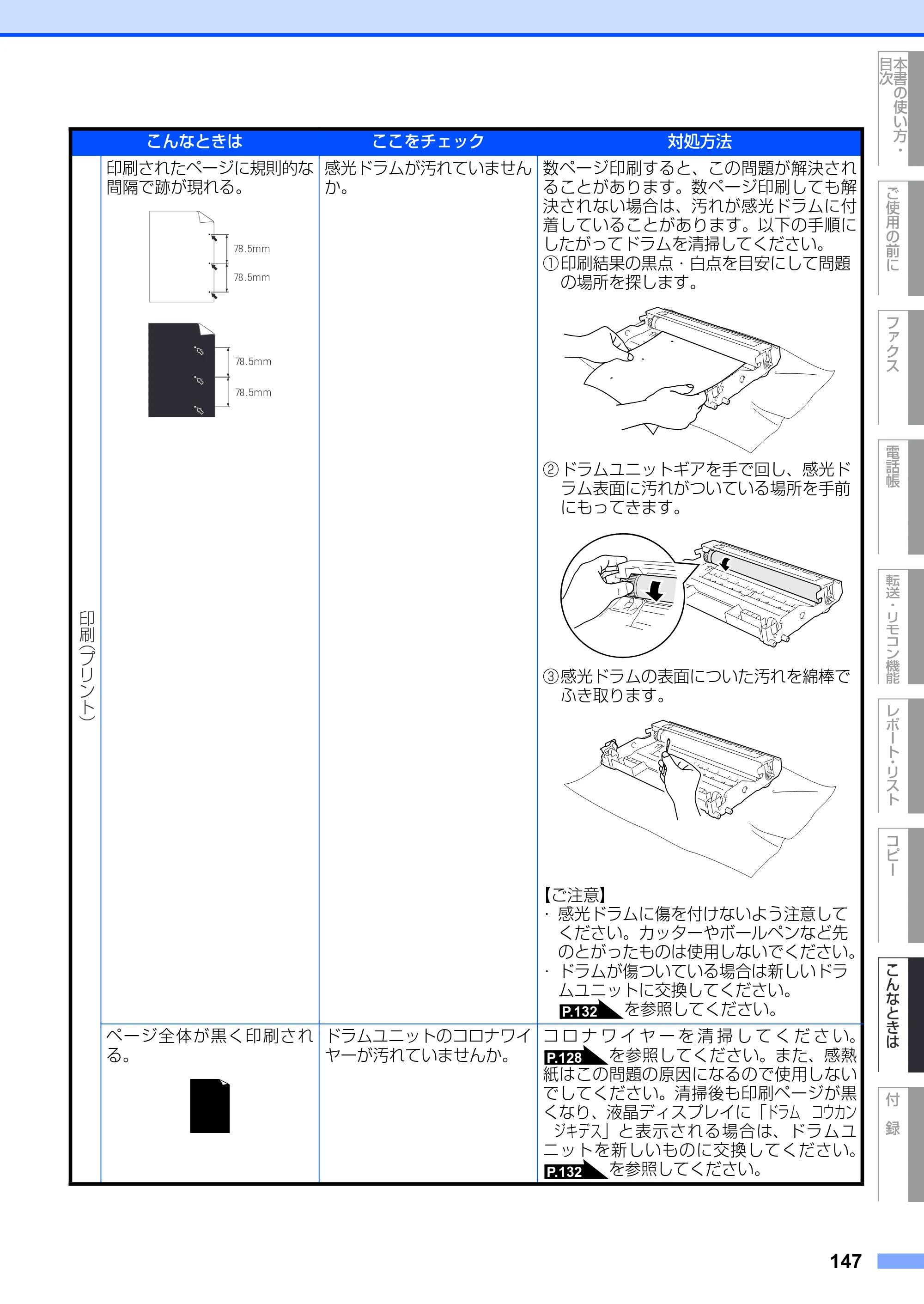 ブラザー FAX-2810 取扱説明書（本体） — 原本ページ — 147ページ