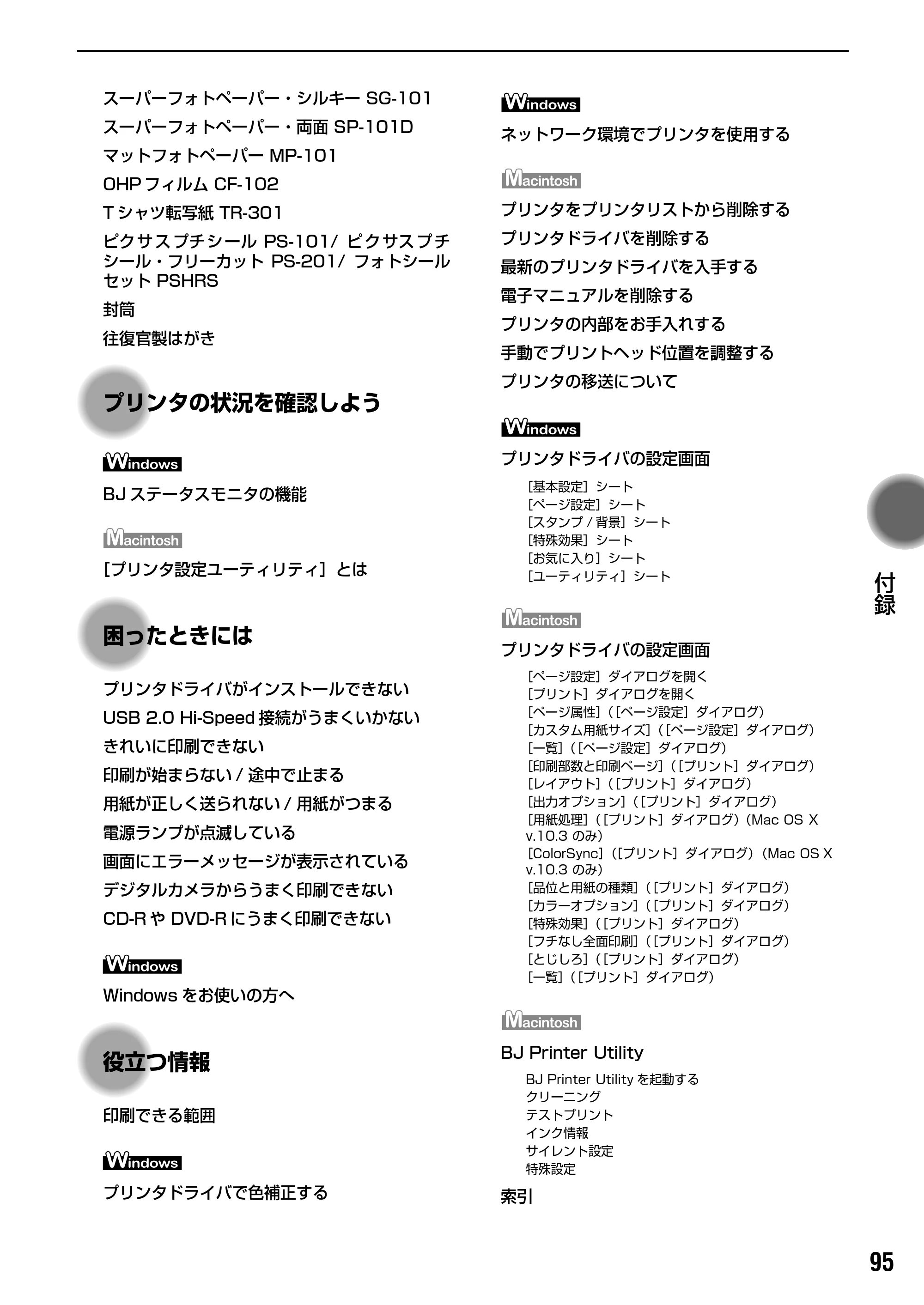 キヤノン PIXUS iP9910 基本操作ガイド （PDF形式／18.3Mバイト） — 原本ページ — 97ページ