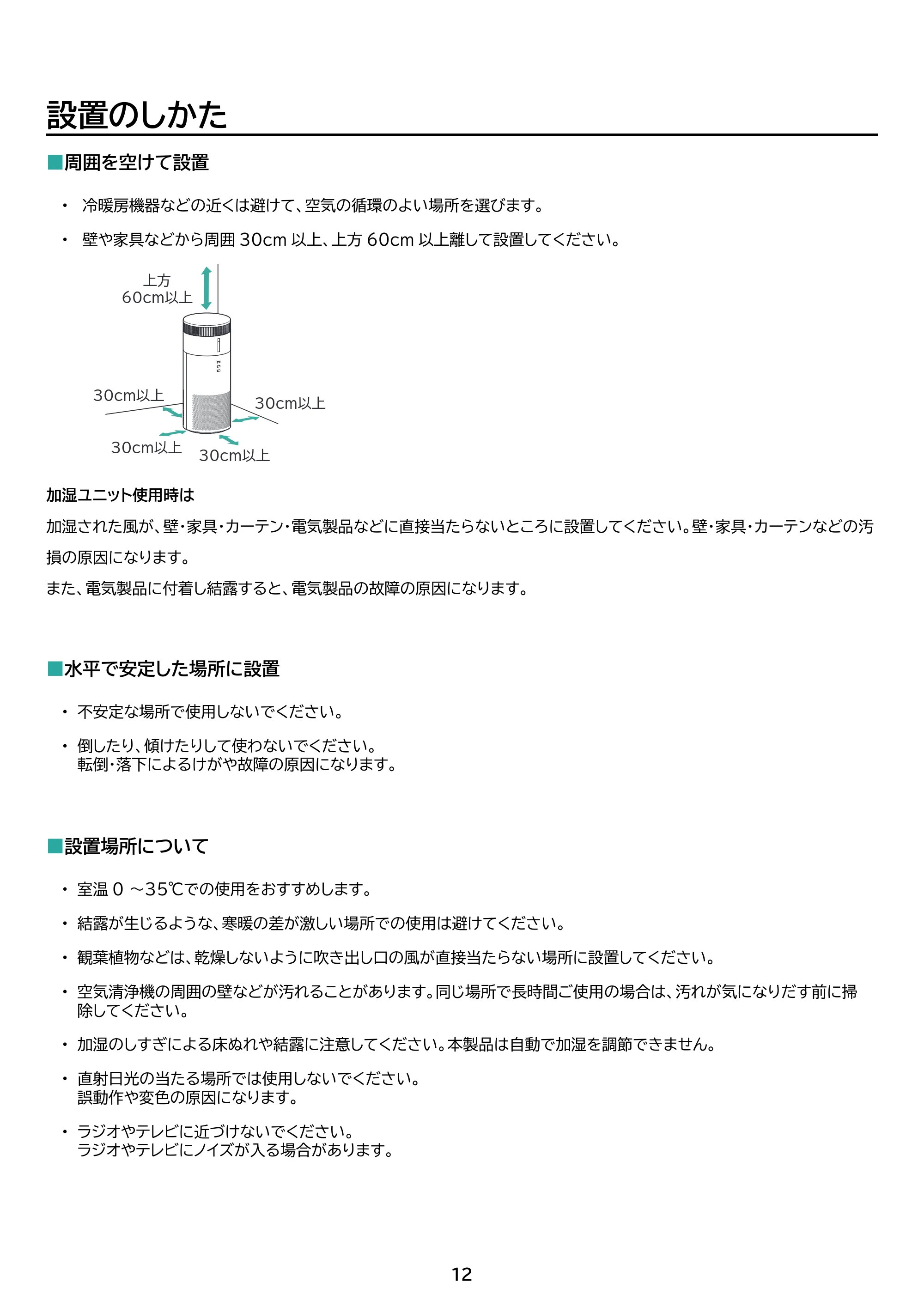 アイリスオーヤマ KAP-SH202 取扱説明書 — 原本ページ — 12ページ