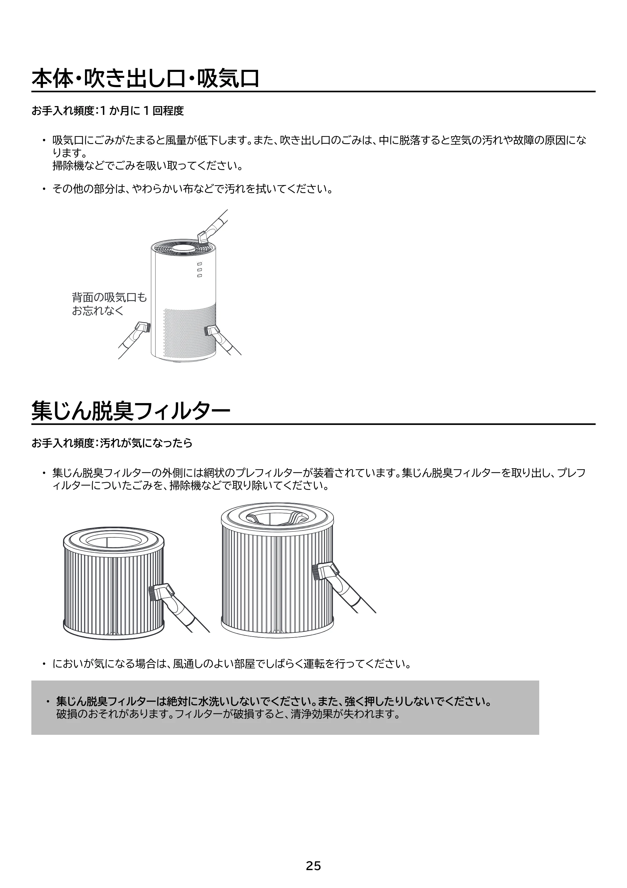 アイリスオーヤマ KAP-SH202 取扱説明書 — 原本ページ — 25ページ