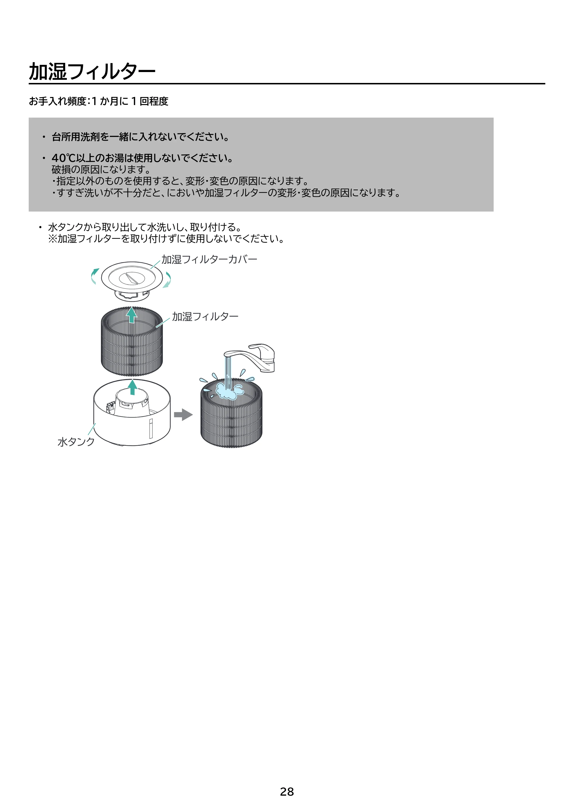 アイリスオーヤマ KAP-SH202 取扱説明書 — 原本ページ — 28ページ