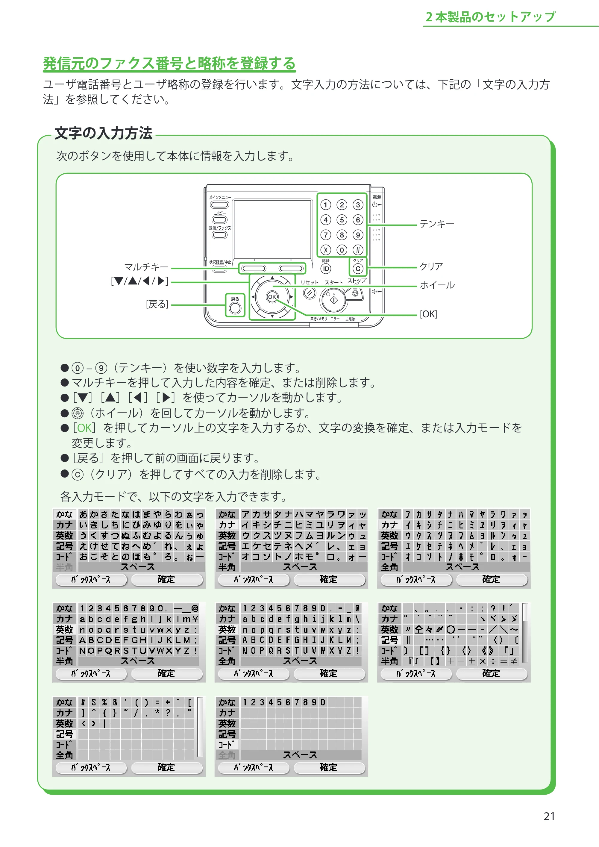 キヤノン MF9220Cdn スタートアップガイド 2011年5月12日更新 （PDF形式／5.87Mバイト） — 発信元のファクス番号と略称を登録する — 原本ページ — 23ページ