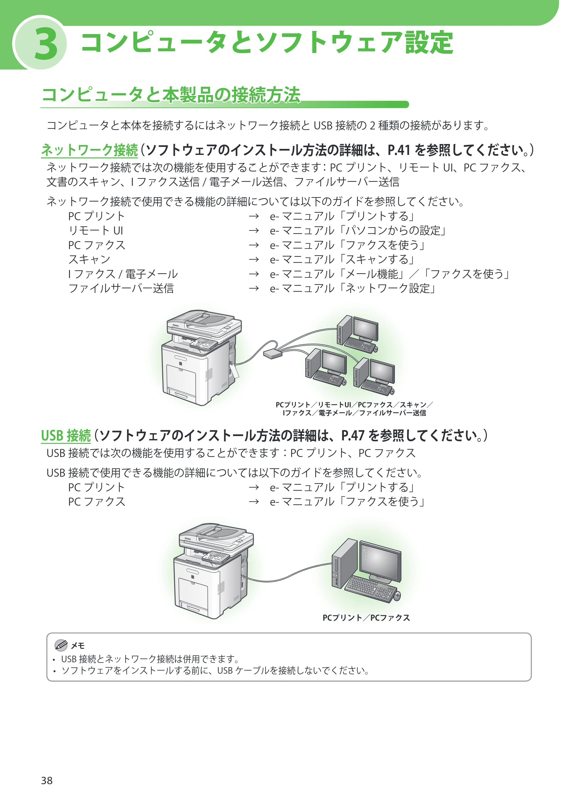 キヤノン MF9220Cdn スタートアップガイド 2011年5月12日更新 （PDF形式／5.87Mバイト） — 3 コンピュータとソフトウェア設定 — 原本ページ — 40ページ