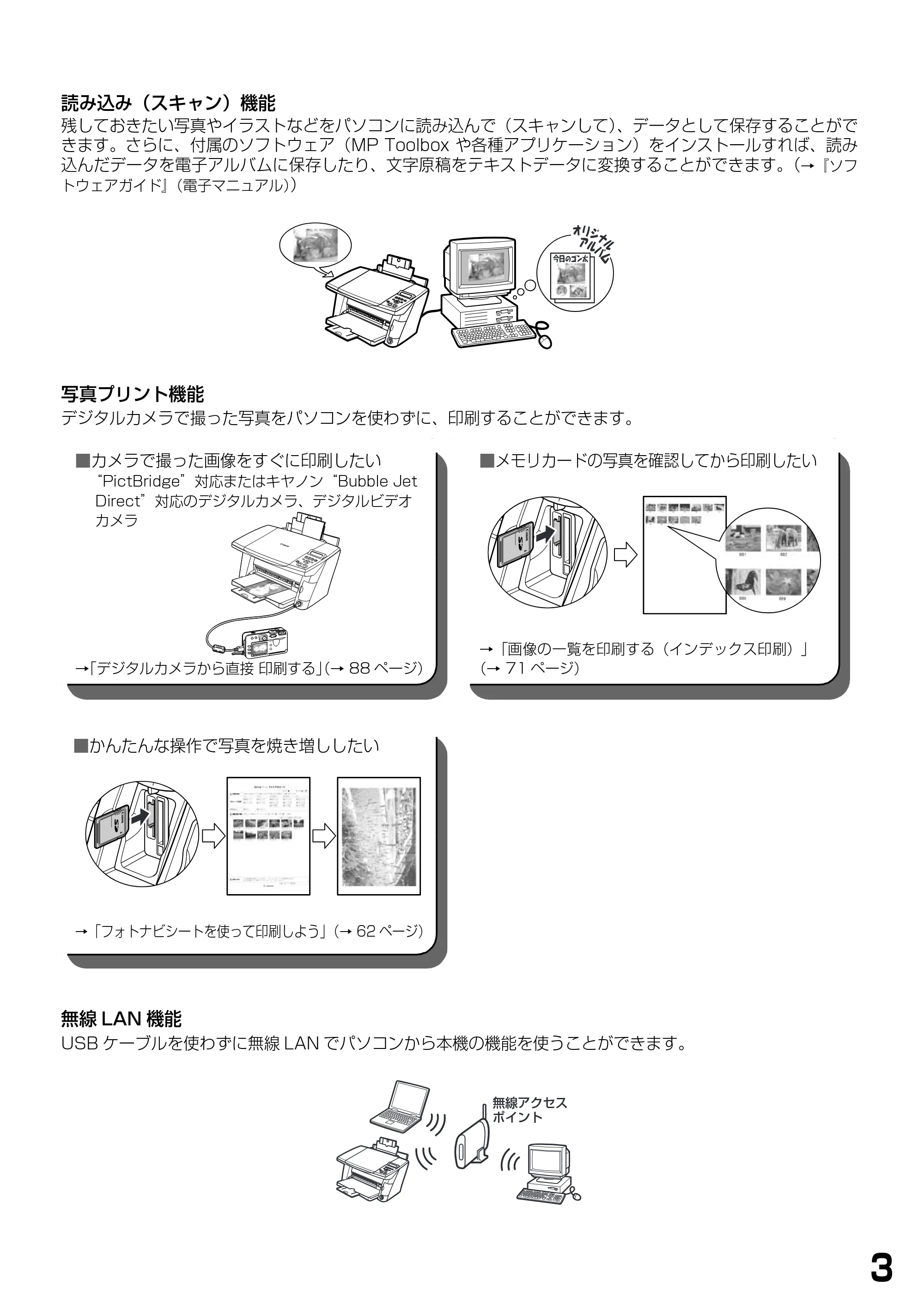キヤノン PIXUS MP375R 基本操作ガイド （PDF形式／5.64Mバイト） — 原本ページ — 5ページ