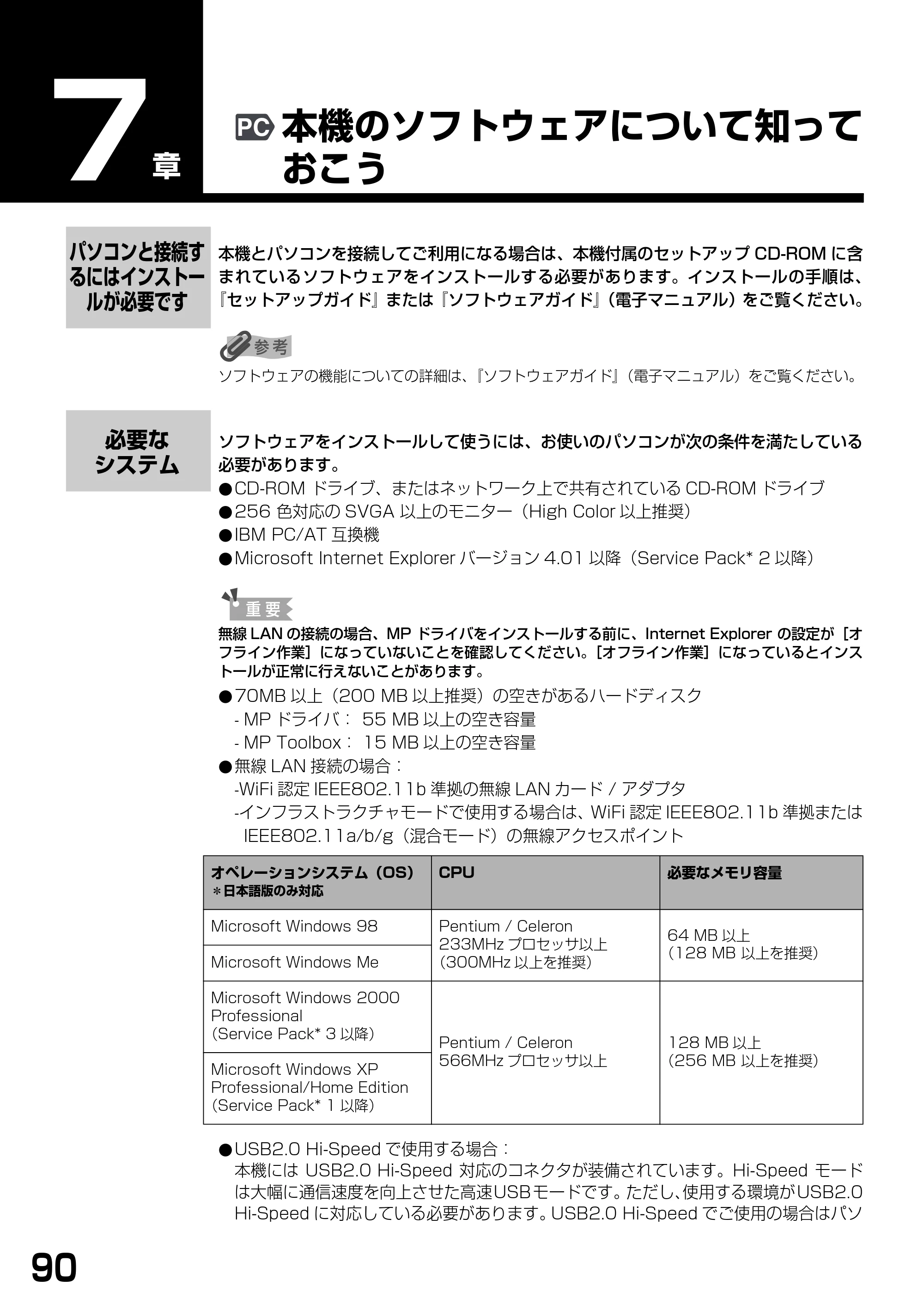 キヤノン PIXUS MP375R 基本操作ガイド （PDF形式／5.64Mバイト） — 本機のソフトウェアについて知っておこう — 原本ページ — 92ページ