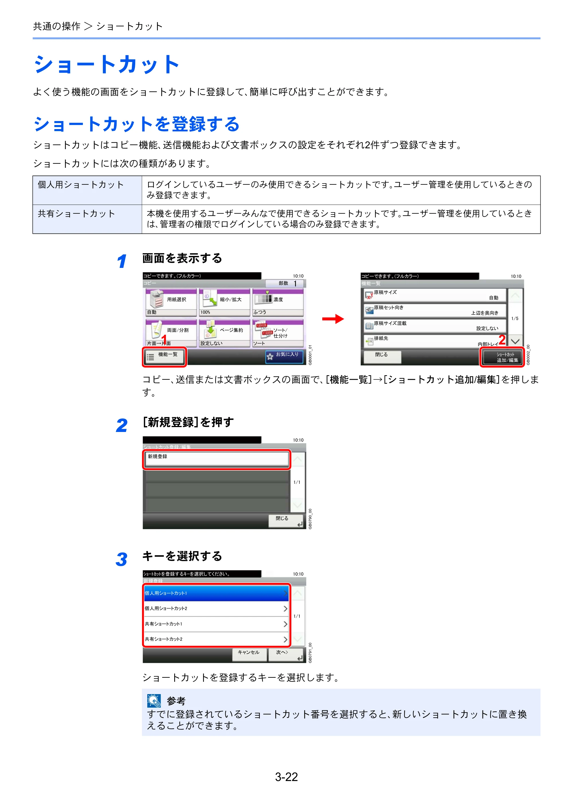 京セラ TASKalfa 206ci / TASKalfa 256ci TASKalfa 206ci TASKalfa 256ci 使用説明書 — ショートカット — 原本ページ — 94ページ
