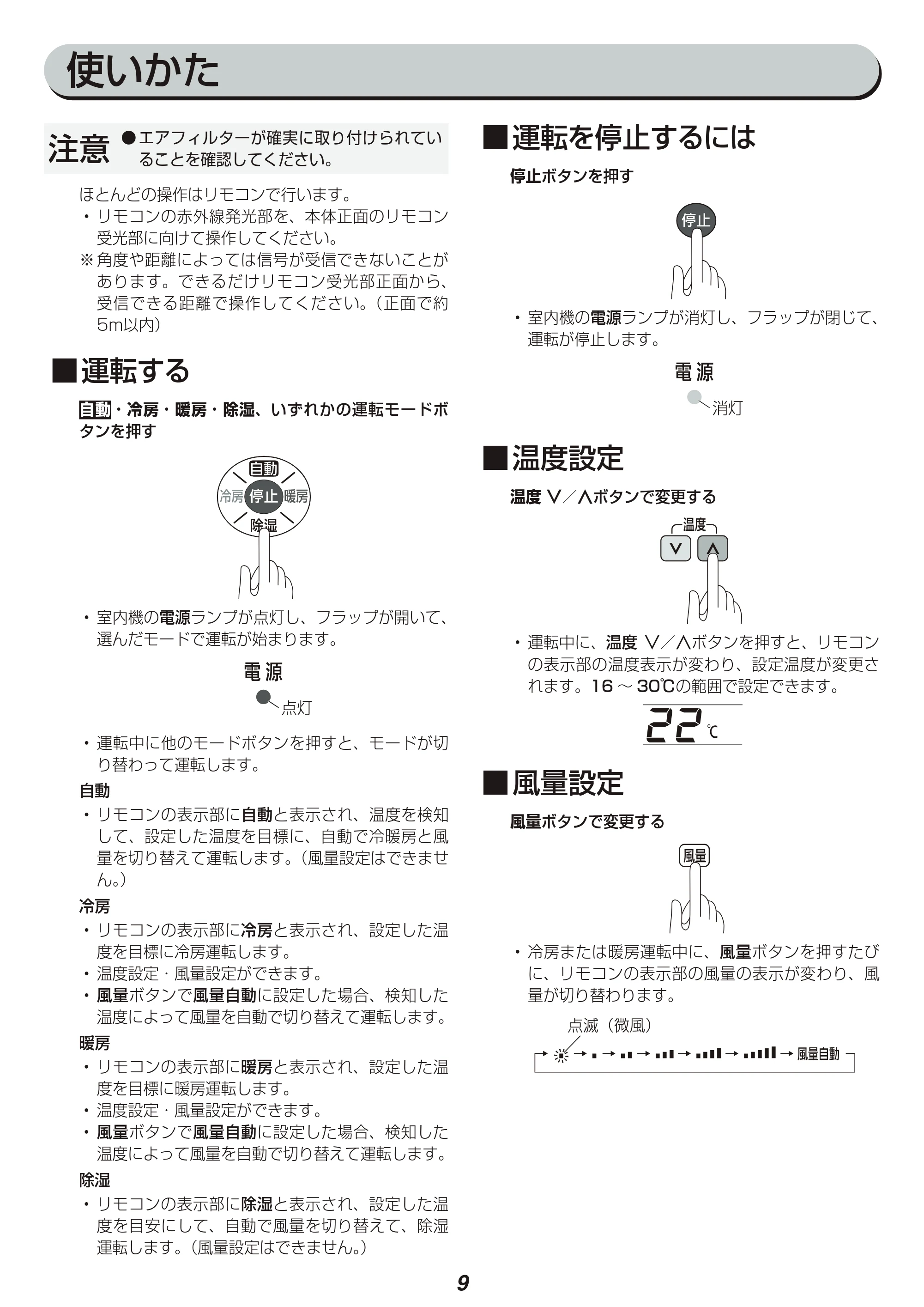 アイリスオーヤマ IRA-2201R 取扱説明書 — 原本ページ — 9ページ