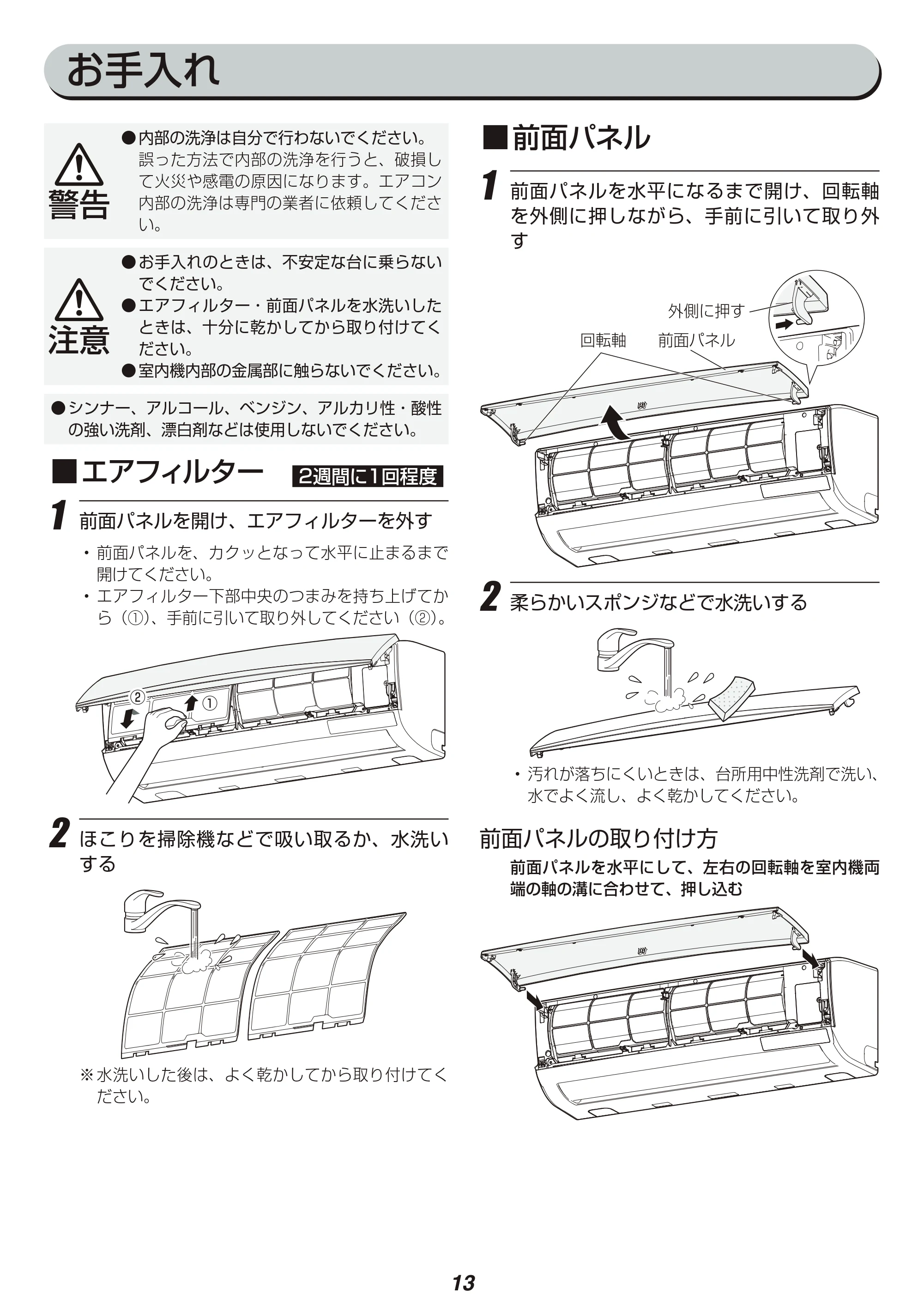 アイリスオーヤマ IRA-2201R 取扱説明書 — 原本ページ — 13ページ