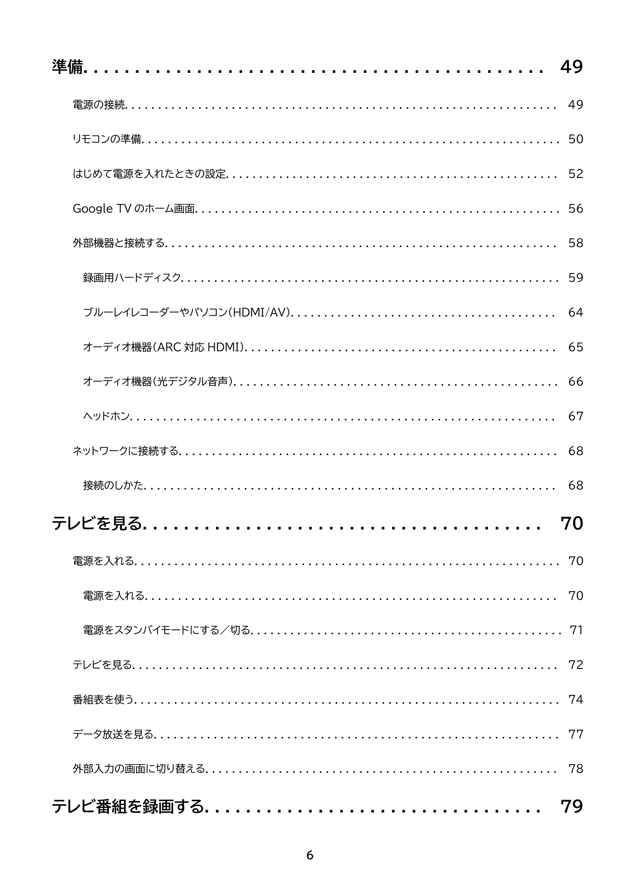 アイリスオーヤマ LT-50UGX-F1 取扱説明書 — 原本ページ — 6ページ