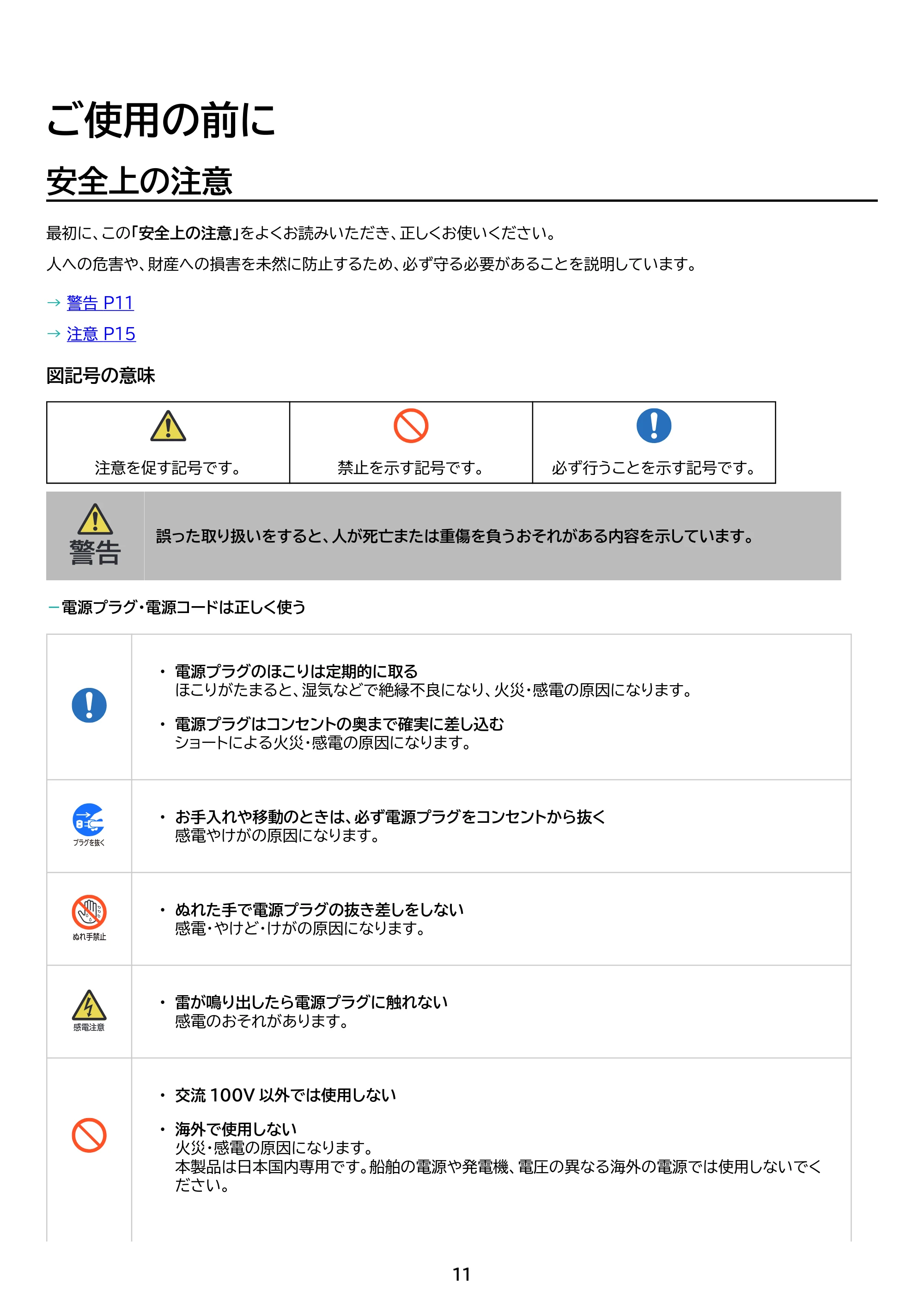 アイリスオーヤマ LT-50UGX-F1 取扱説明書 — 原本ページ — 11ページ