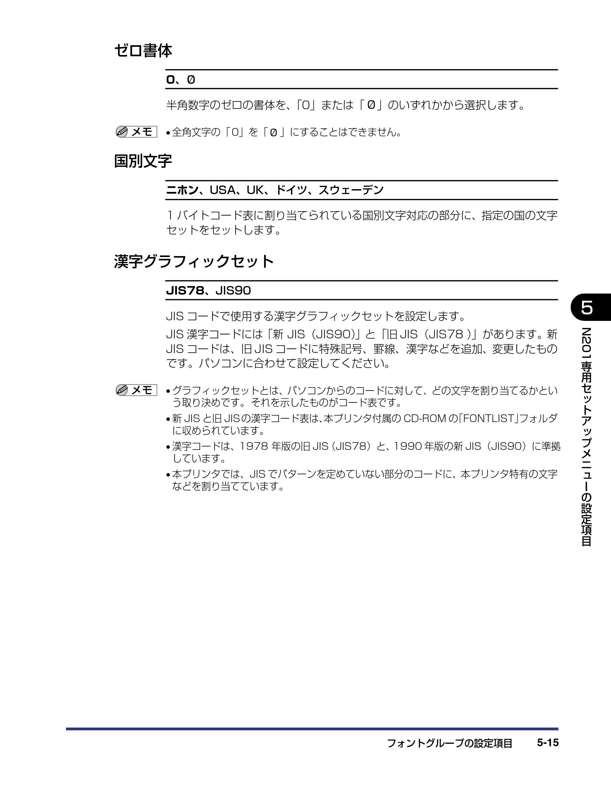 キヤノン LBP-1910 LIPS機能ガイド 2006年5月25日更新 （PDF形式／3.88Mバイト） — ゼロ書体 — 原本ページ — 113ページ