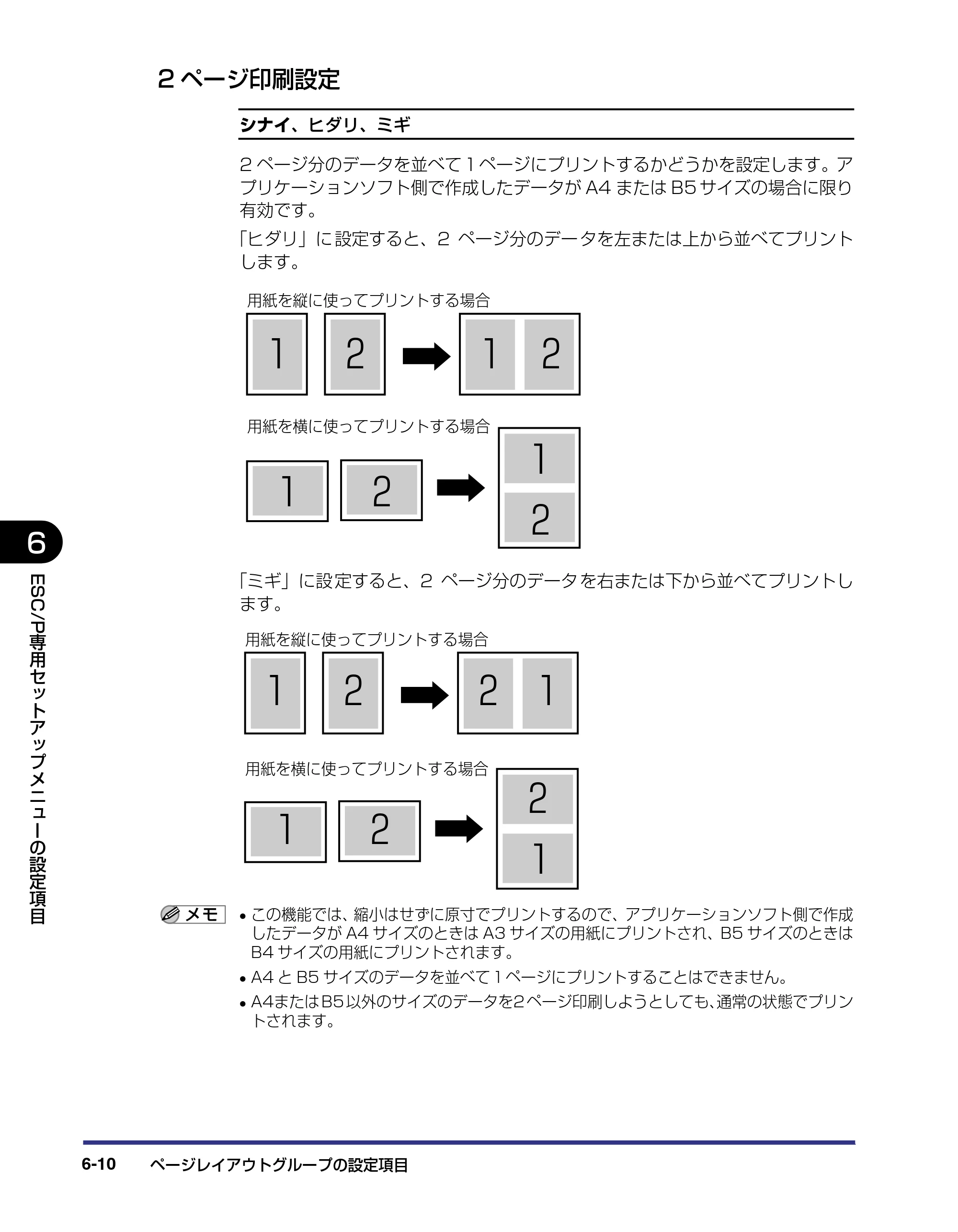 キヤノン LBP-1910 LIPS機能ガイド 2006年5月25日更新 （PDF形式／3.88Mバイト） — 2ページ印刷設定 — 原本ページ — 129ページ