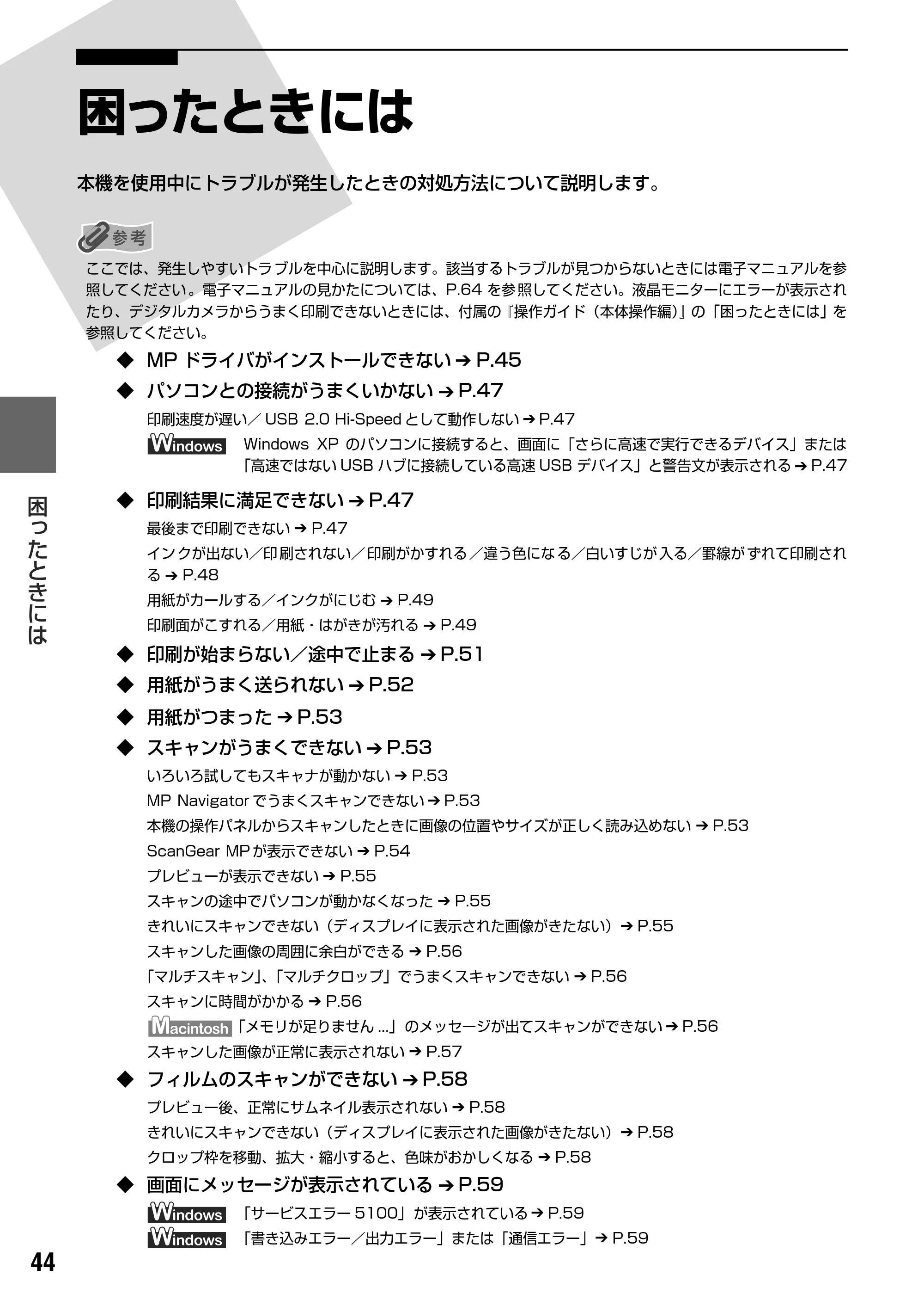 キヤノン PIXUS MP800 操作ガイド（パソコン操作編） （PDF形式／10.6Mバイト） — 原本ページ — 46ページ