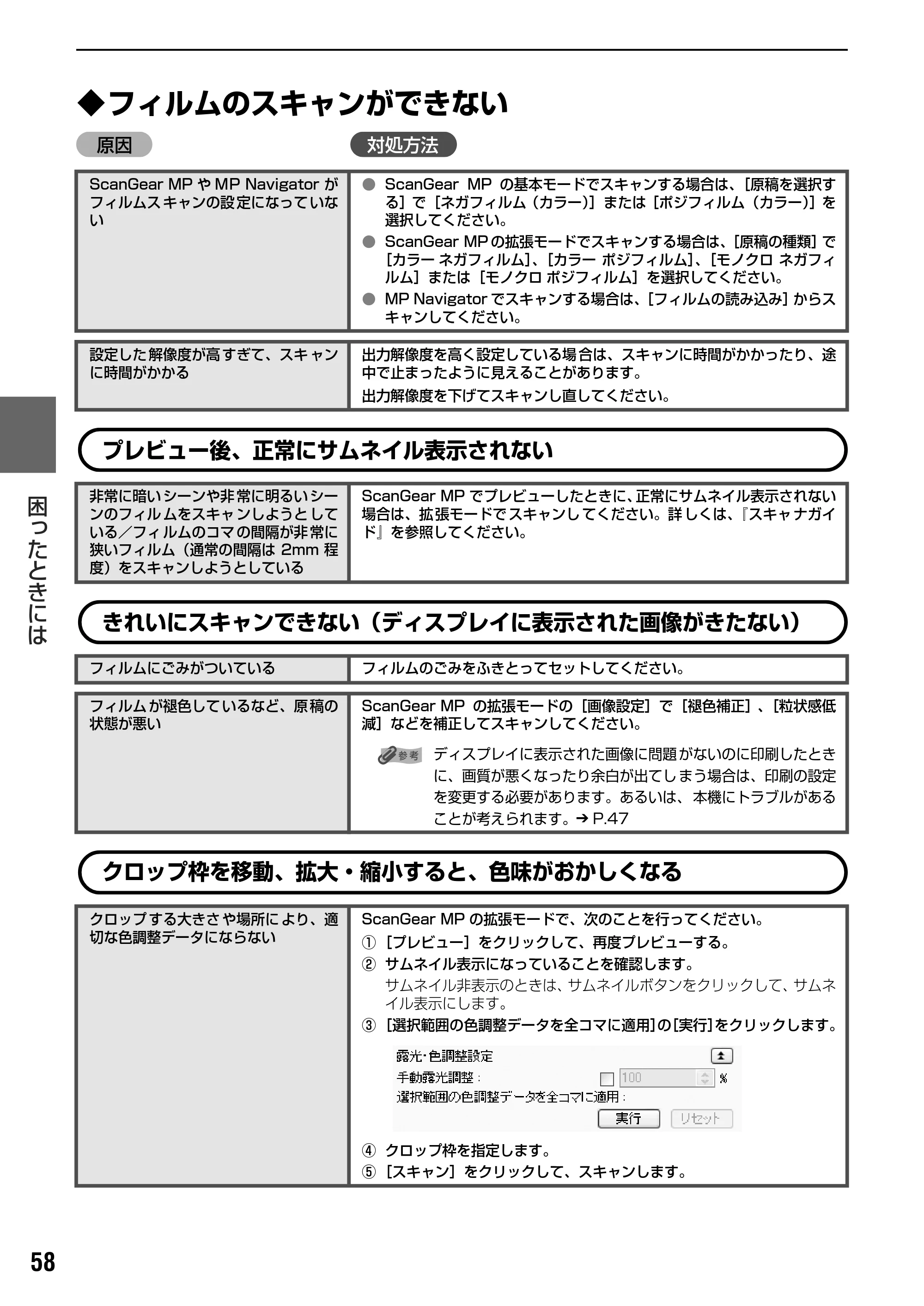 キヤノン PIXUS MP800 操作ガイド（パソコン操作編） （PDF形式／10.6Mバイト） — 原本ページ — 60ページ