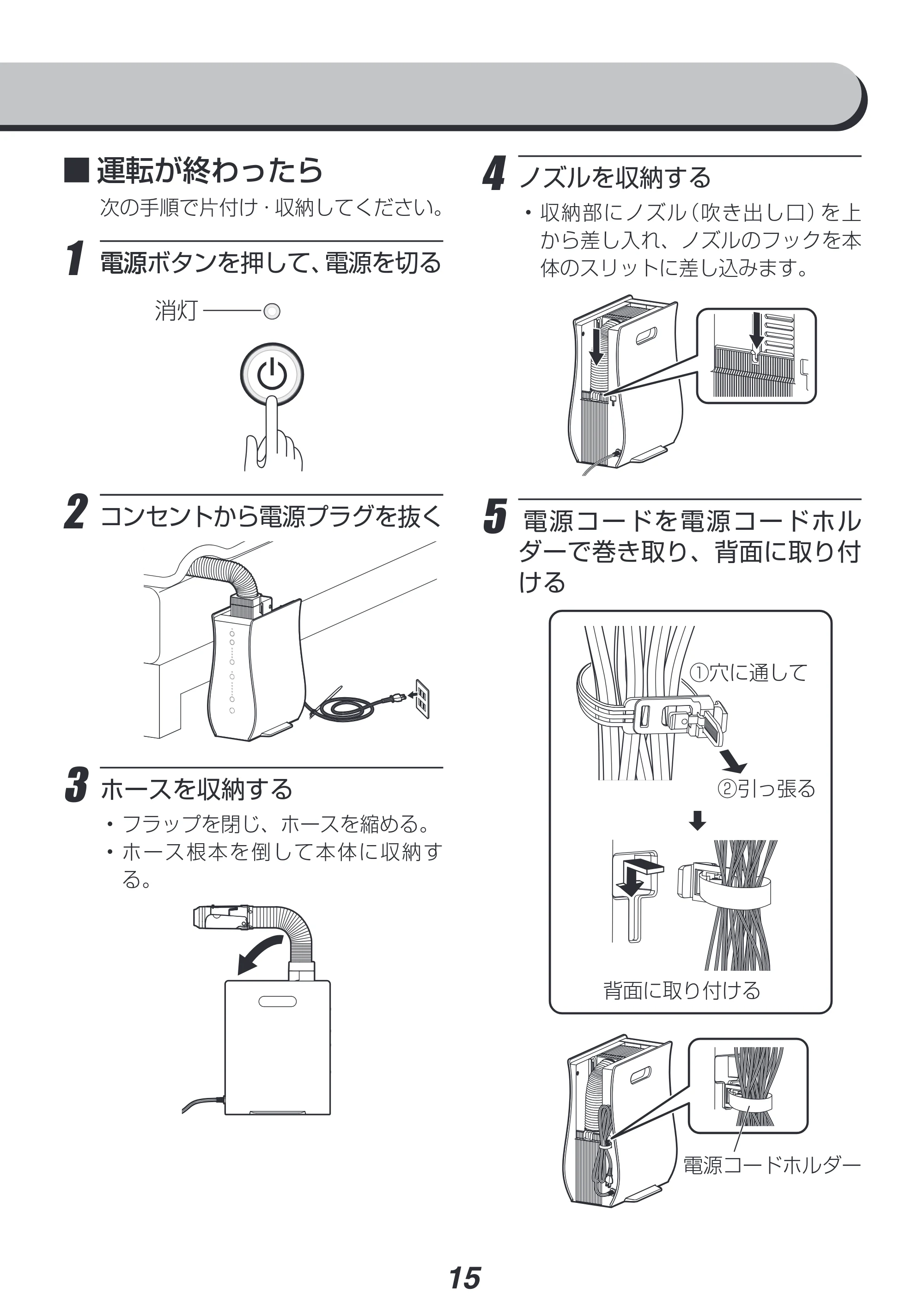 アイリスオーヤマ KFK-501-NO 取扱説明書 — 原本ページ — 15ページ