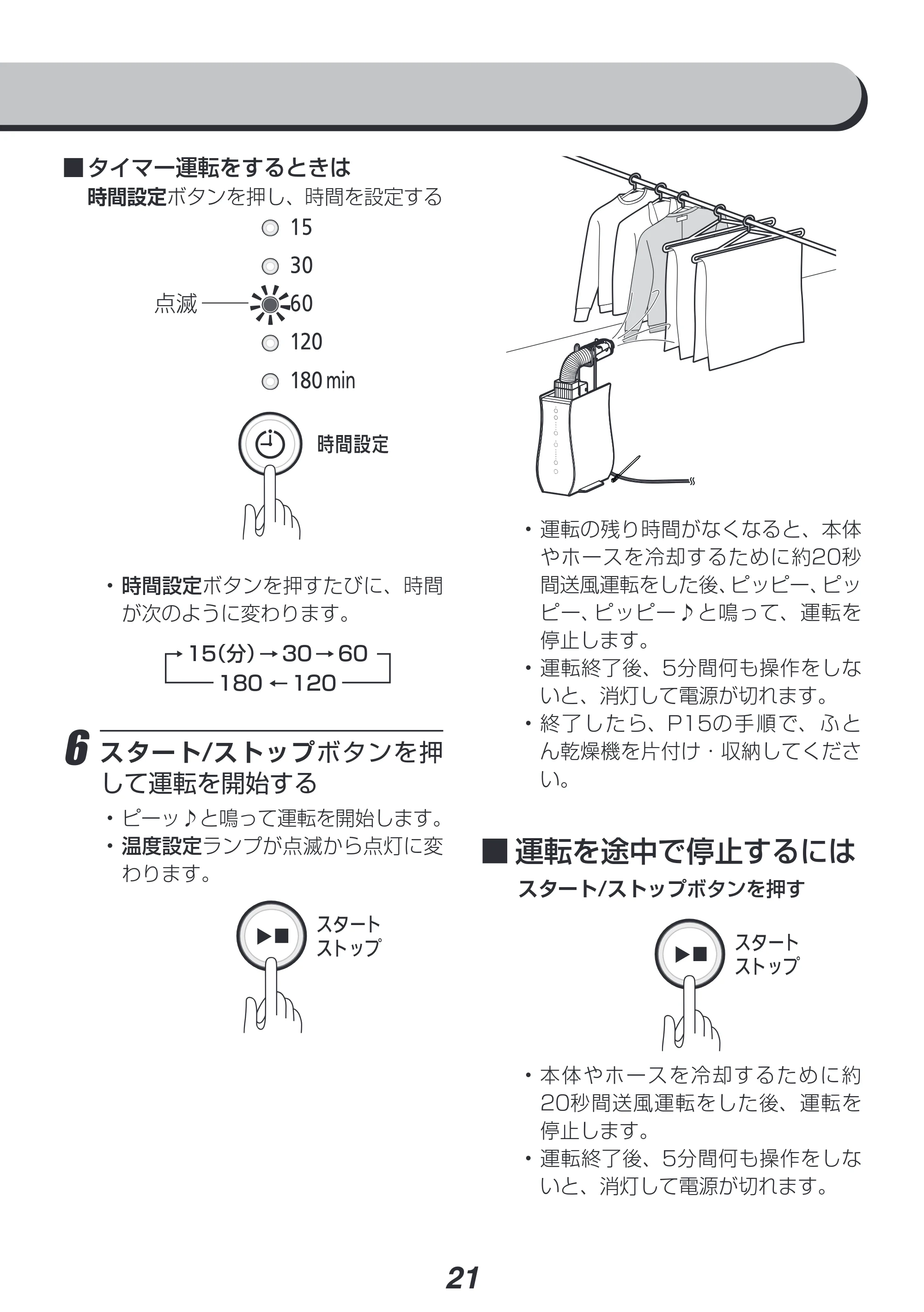 アイリスオーヤマ KFK-501-NO 取扱説明書 — 原本ページ — 21ページ