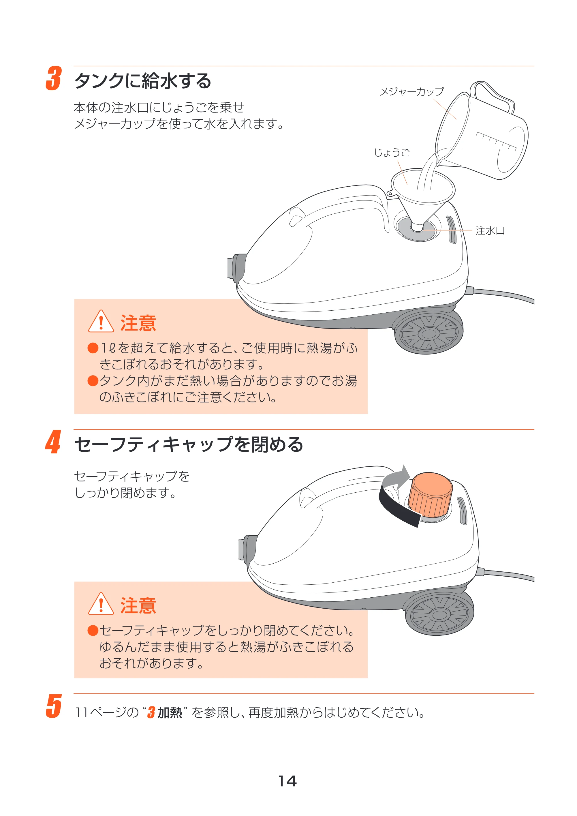 アイリスオーヤマ STM-310 取扱説明書 — 原本ページ — 14ページ