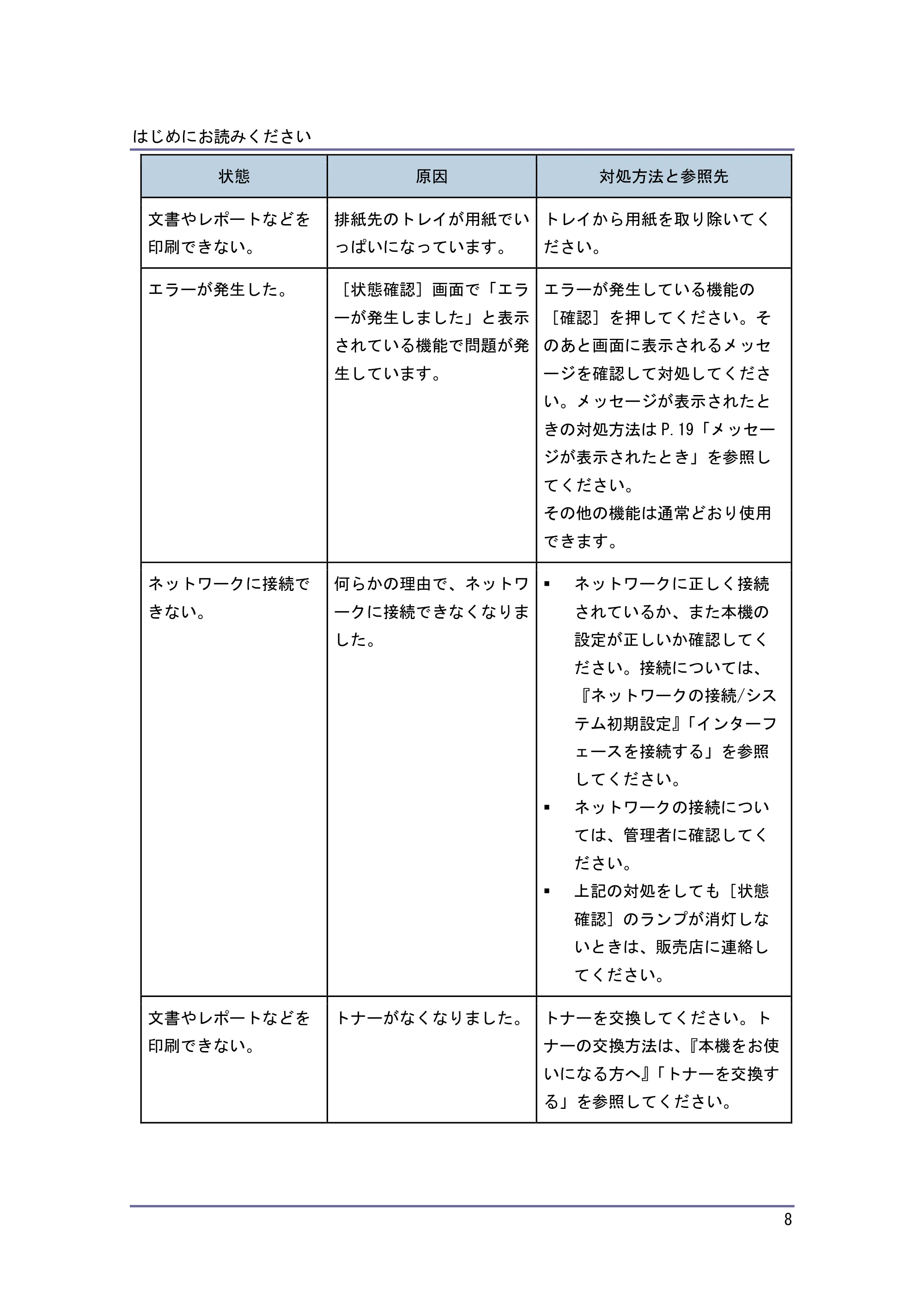 キヤノン PostScript3 こまったときには (PDF形式/2.58Mバイト) — マークが表示されたとき — 原本ページ — 9ページ