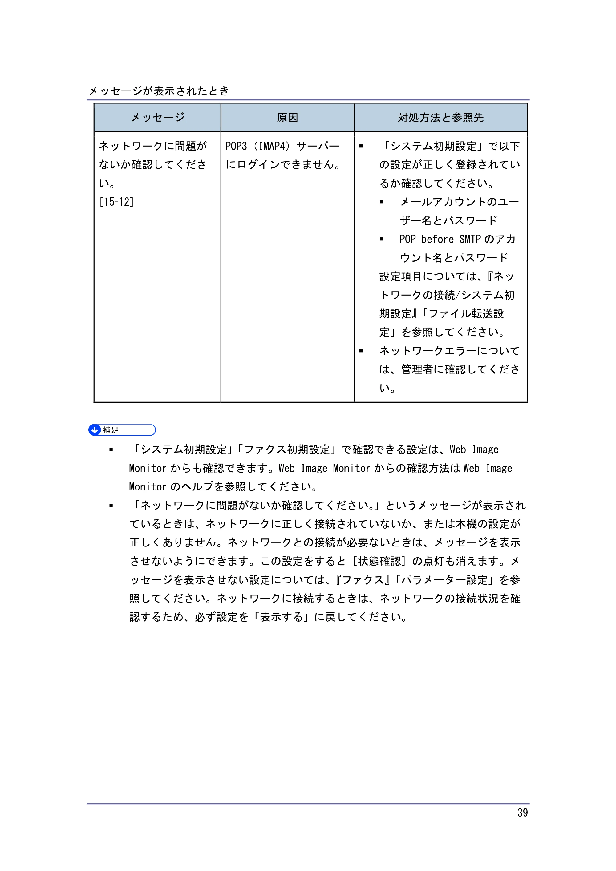キヤノン PostScript3 こまったときには （PDF形式／2.58Mバイト） — プリンター使用中にメッセージが表示されたとき — 原本ページ — 40ページ