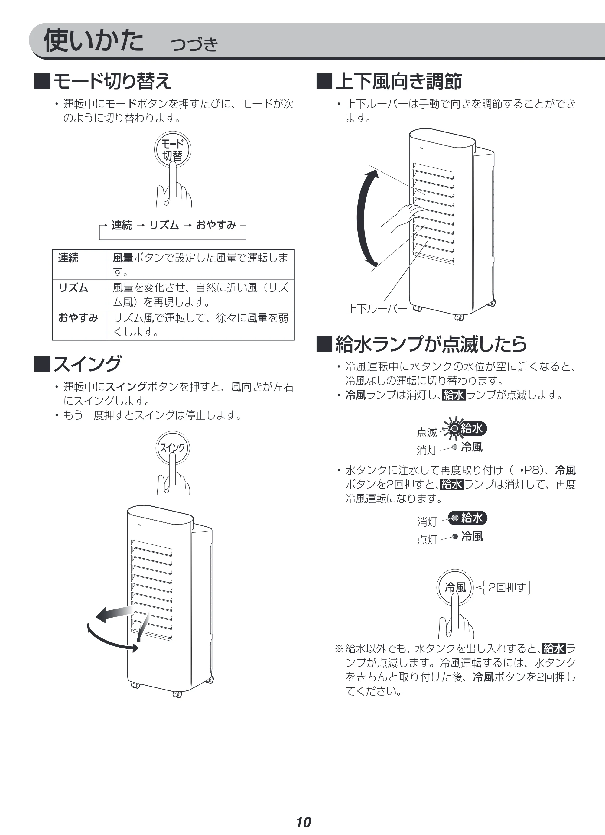 アイリスオーヤマ CTF-01M 取扱説明書 — 原本ページ — 10ページ