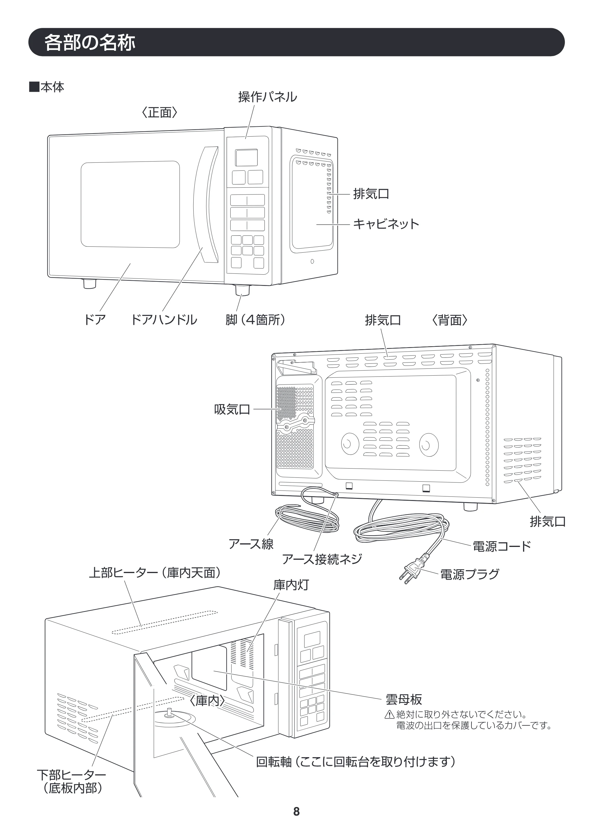 アイリスオーヤマ EMO6012-W 取扱説明書 — EMO6012_P08_v8ol [Converted] — 原本ページ — 8ページ